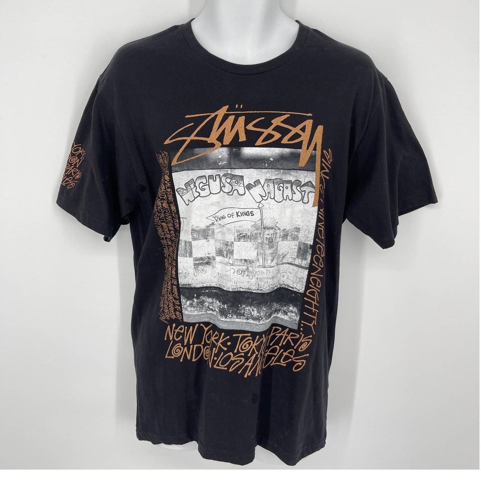 STUSSY ステューシー ロンT KING OF KINGS 黒 Stussy King Of Kings | Grailed