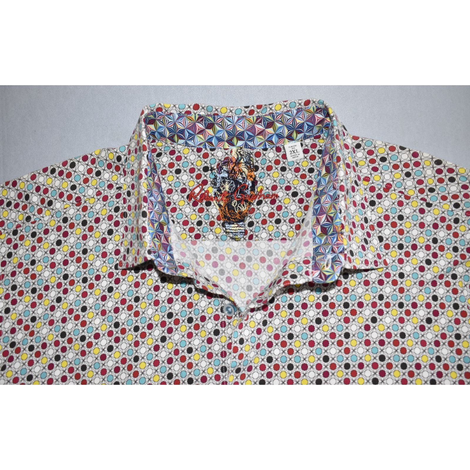 Robert Graham ROBERT GRAHAM Multi-Dot Geometric Long Sleeve Shirt Size 2XL Size US XXL / EU 58 / 5 - 3 Thumbnail