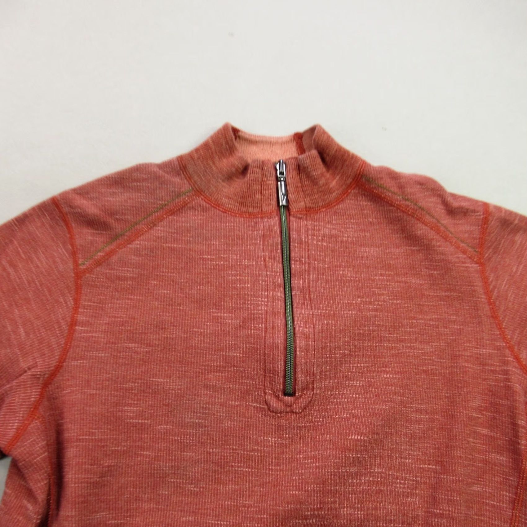 Tommy Bahama Tommy Bahama Shirt Mens Long Sleeve Outdoors Golf 1/4 Zip Casual Red Size US L / EU 52-54 / 3 - 3 Thumbnail