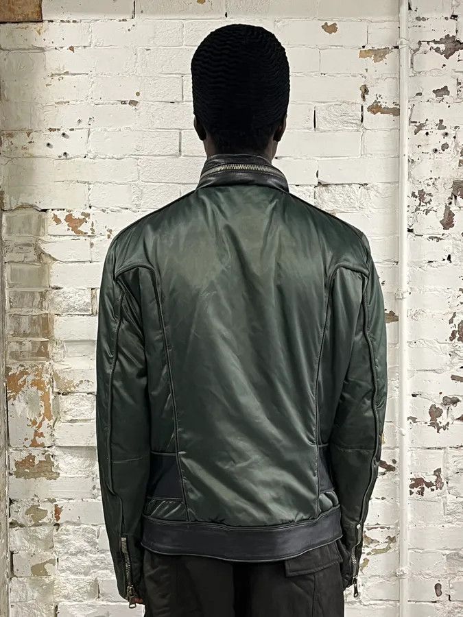 Dolce & Gabbana AW2007 Dolce & Gabbana Khaki Hybrid Nylon Leather Jacket Size US L / EU 52-54 / 3 - 4 Thumbnail