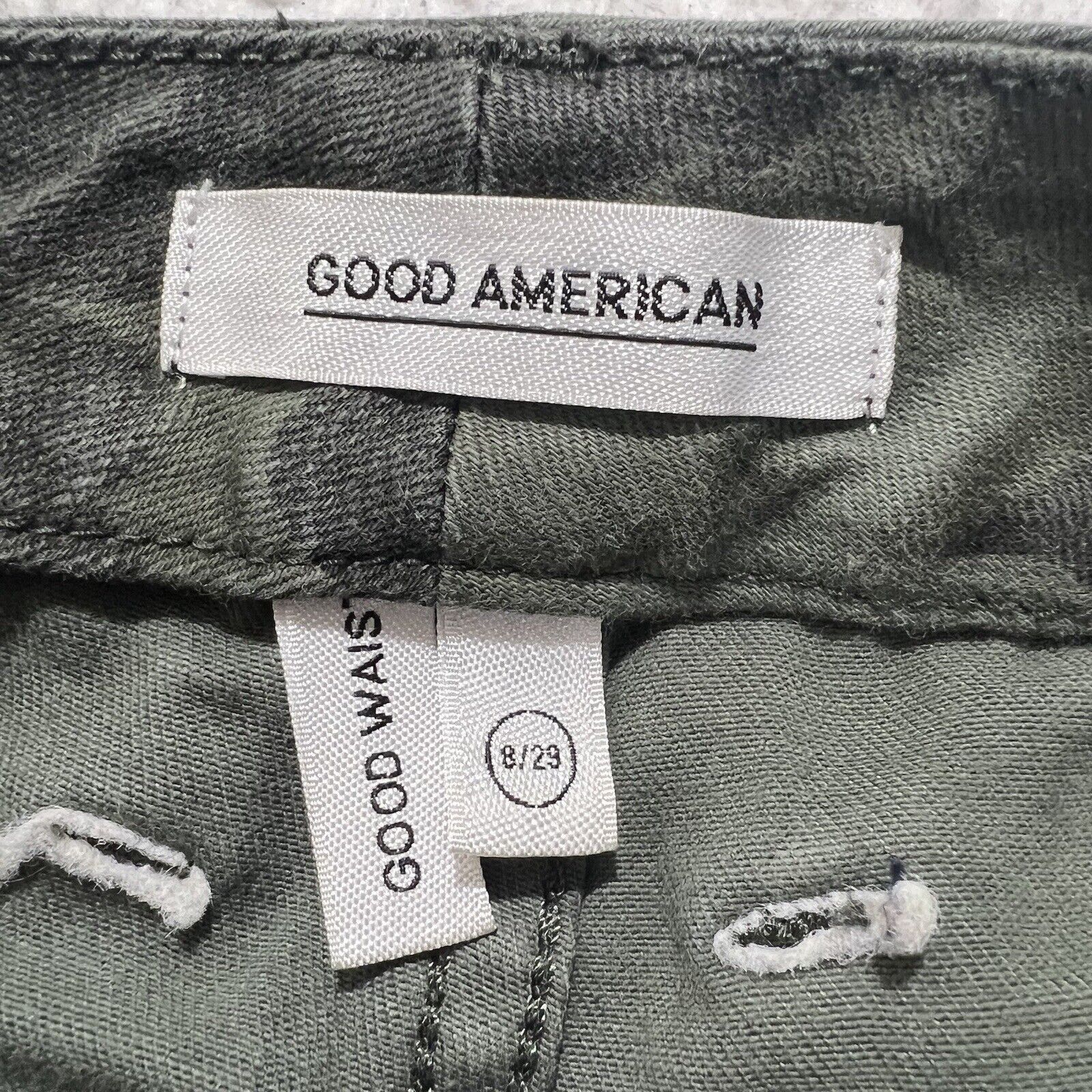 Good American Good American 8 / 29 Good Skinny Leg Camouflage Green Jeans Size 30" / US 8 / IT 44 - 4 Thumbnail
