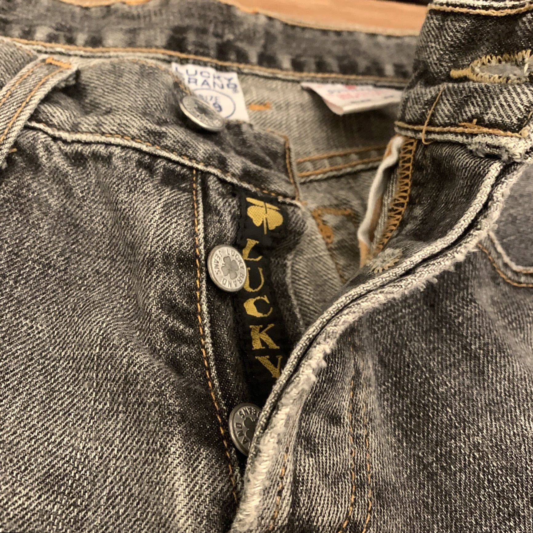 J Brand VINTAGE Lucky Brand Straight Jeans 28x31 Blue Relaxed Button Fly USA Mens Size US 28 / EU 44 - 4 Thumbnail