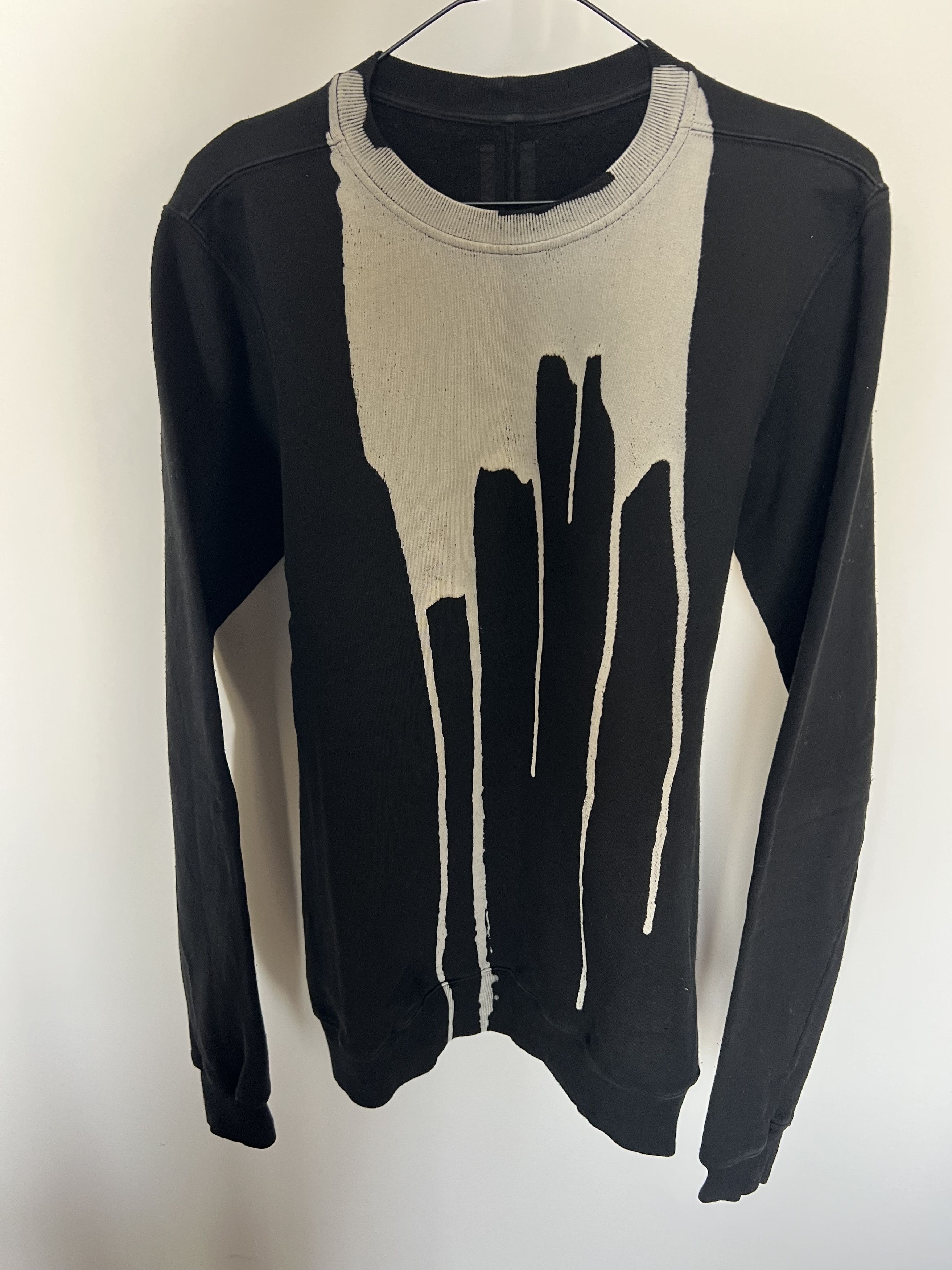 トップス Rick Owens Vomit crewneck sweat Rick Owens DRKSHDW F/W'16 Bleach Vomit Sweatshirt Size Large