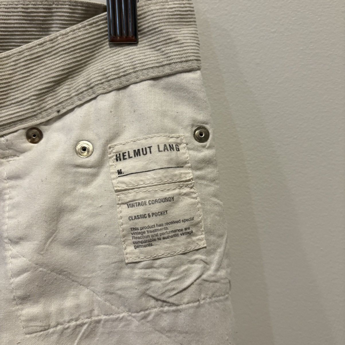 Helmut Lang Helmut Lang Vintage Corduroy Classic 5 Pocket Pants Size US 31 - 6 Thumbnail