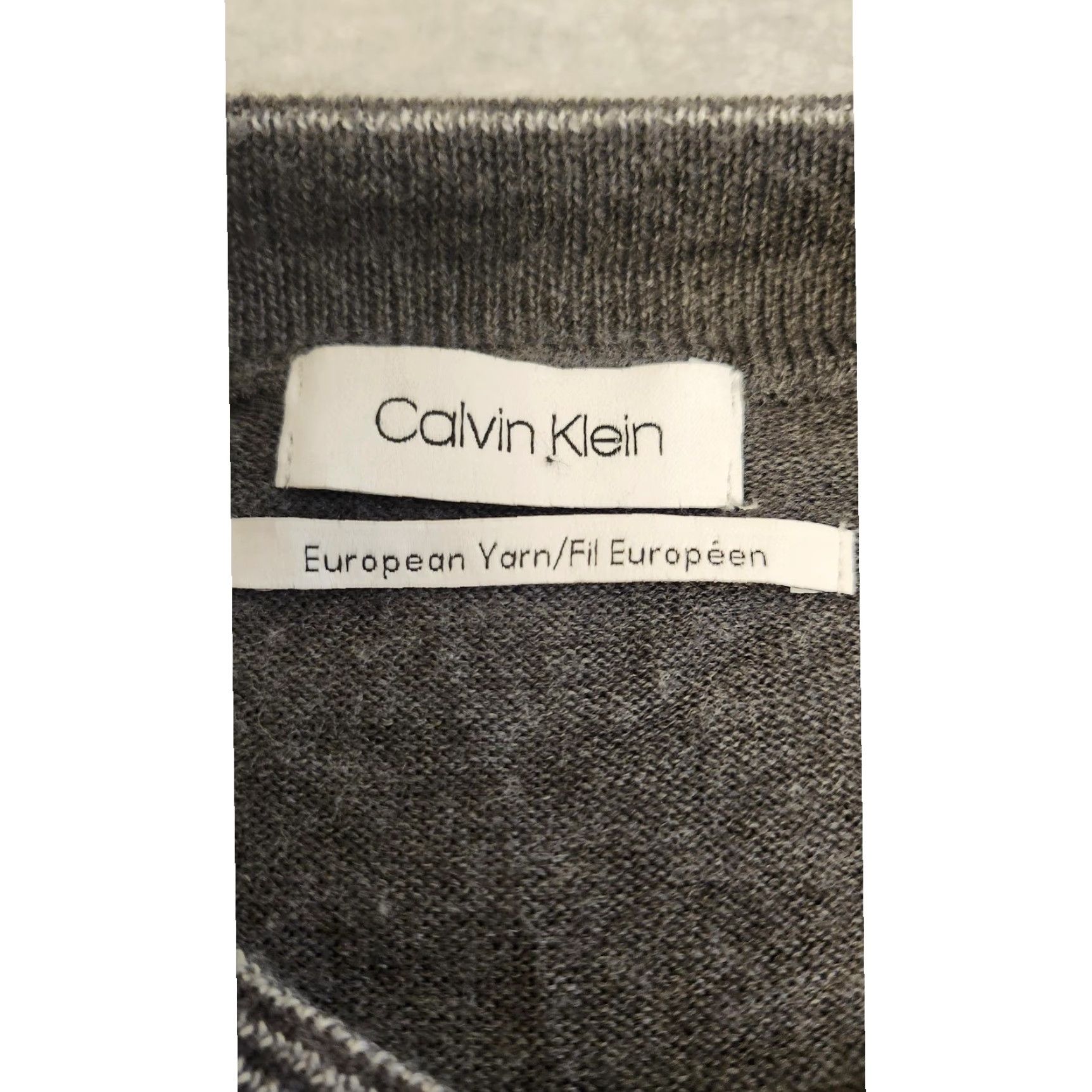 Calvin Klein Calvin Klein Sweater Mens M Gray Merino Wool Blend Full Zip Cardigan HOLE Size US M / EU 48-50 / 2 - 2 Thumbnail