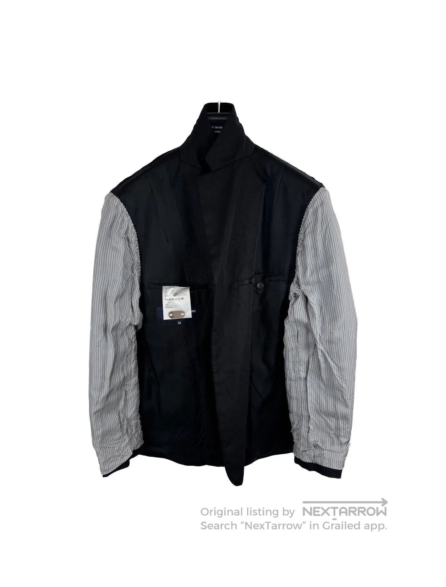 Comme des Garcons Homme Plus COMME DES GARÇONS HOMME Black Wool Twill Blazer. Size US XS / EU 42 / 0 - 4 Thumbnail
