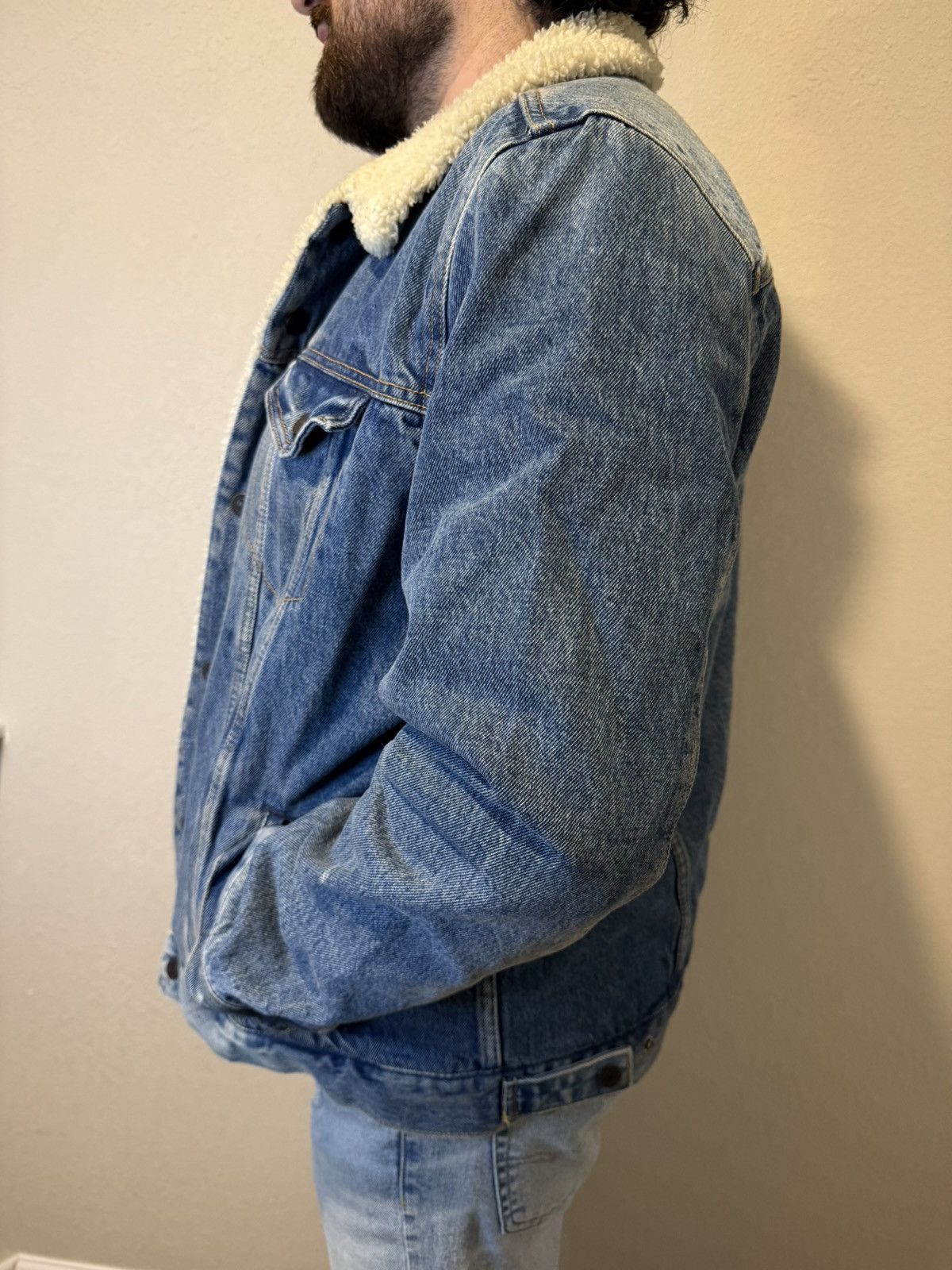 Levi's Vintage Clothing Levi’s Sherpa lined Denim jacket Size US XL / EU 56 / 4 - 4 Thumbnail