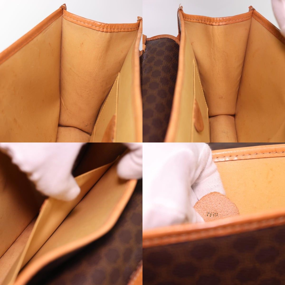 Celine CELINE Macadam Canvas Shoulder Bag Pvc Leather Brown Size ONE SIZE - 12 Thumbnail