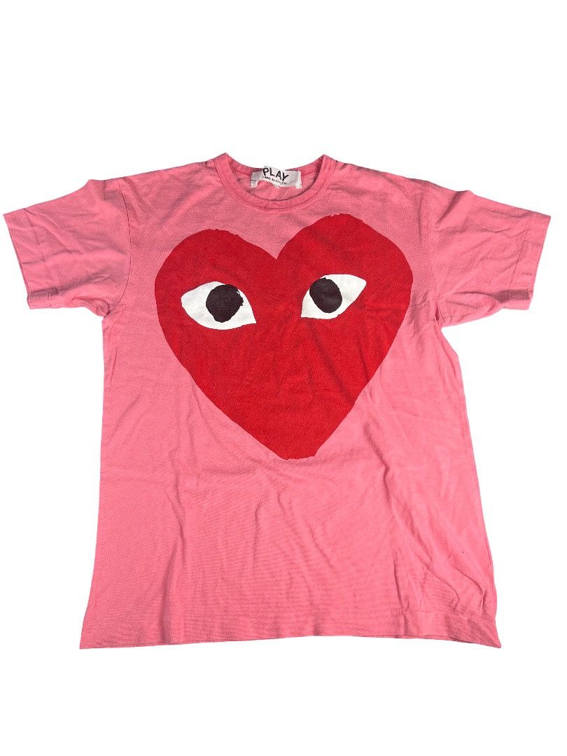 Comme des Garcons Rare Comme des Garçons PLAY Big Heart Pink T-Shirt Size L Size US L / EU 52-54 / 3 - 1 Thumbnail
