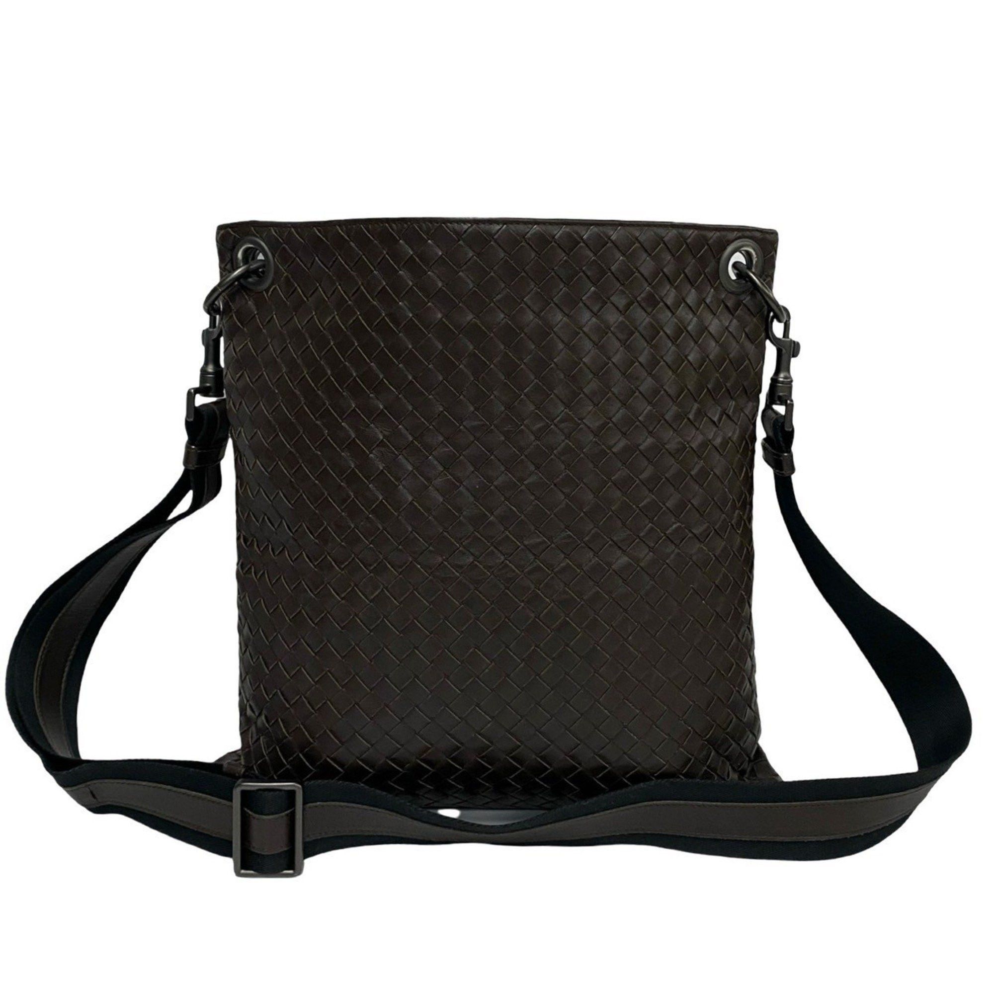 Bottega Veneta BOTTEGA VENETA Intrecciato Leather Shoulder Bag/Sacoche/Pochette Brown 27788 Size ONE SIZE - 1 Thumbnail