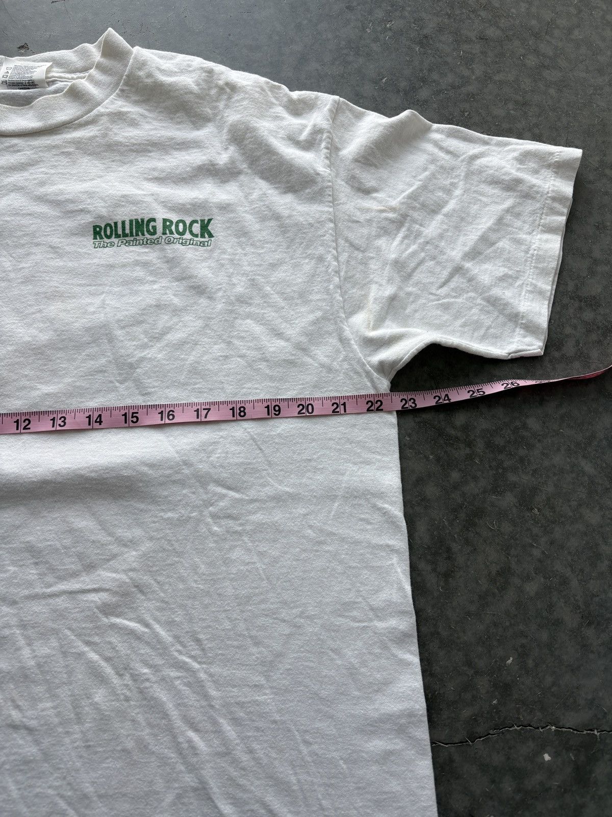 Vintage Vintage 90s Rolling Rock Beer Graphic Tee Size US XL / EU 56 / 4 - 11 Thumbnail