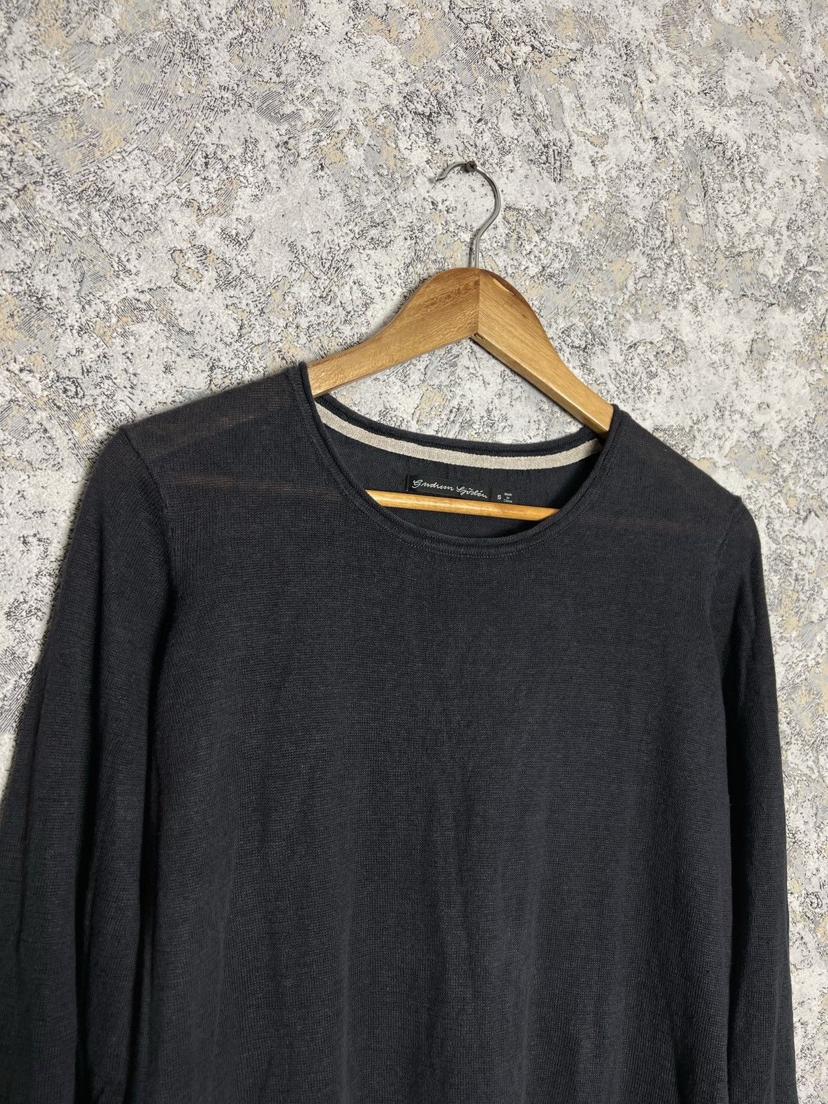 Designer × Vintage Gudrun Sjoden Long Sleeve Knitted Dress Linen Size S Sjöden Size S / US 4 / IT 40 - 2 Thumbnail