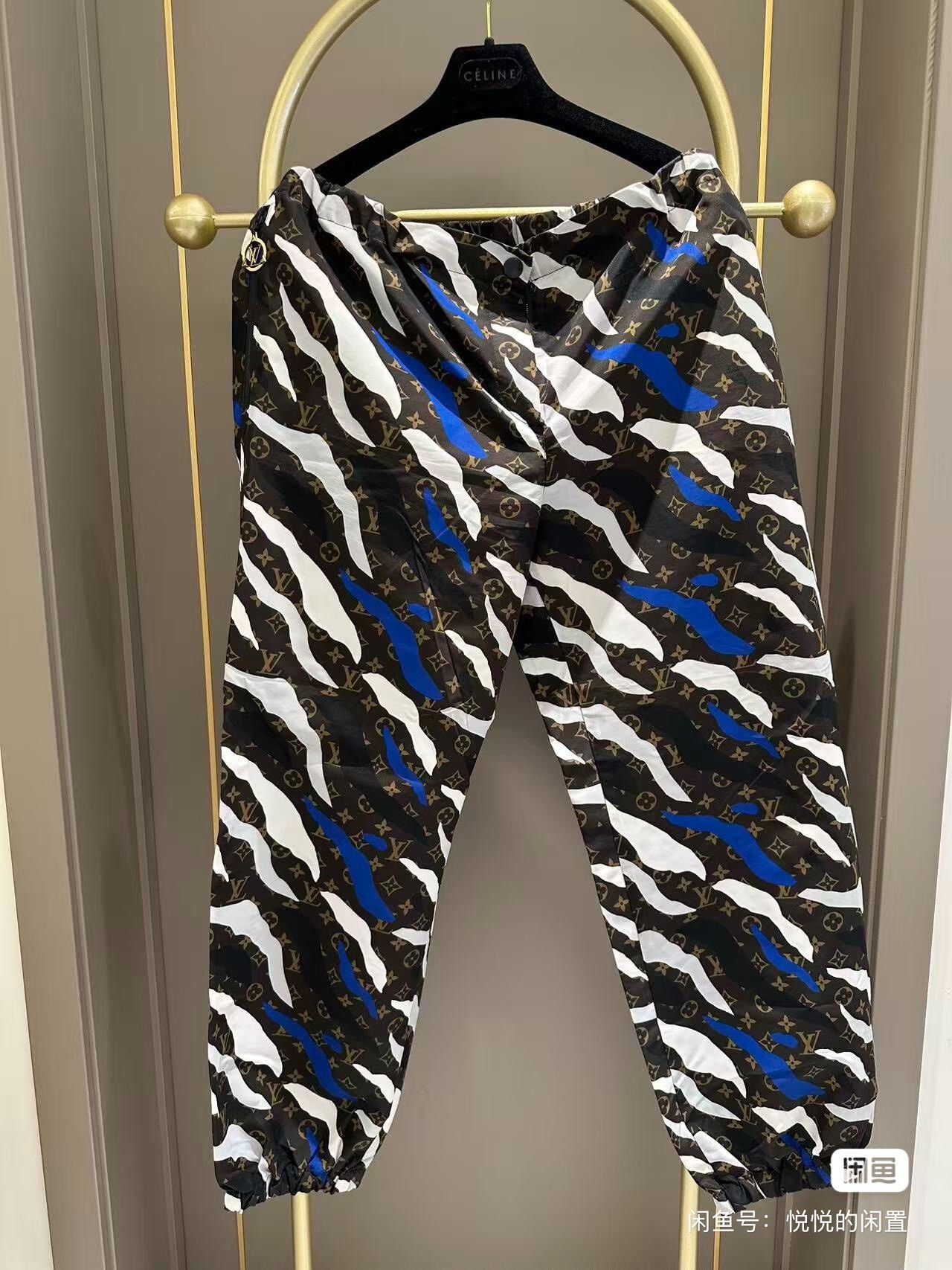 Louis Vuitton LV Monogram Black White Blue Jogging Pants Size US 32 / EU 48 - 1 Thumbnail