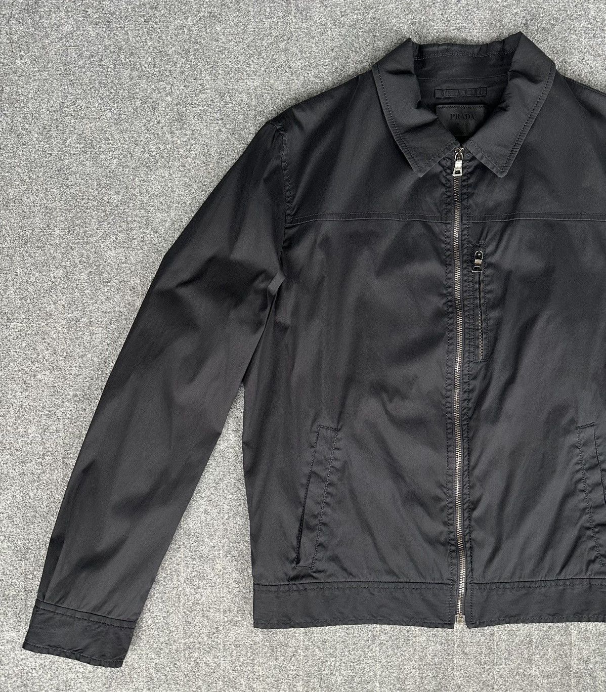 Prada Prada - Men’s Work Zip-Up Jacket in Black Size US L / EU 52-54 / 3 - 2 Thumbnail