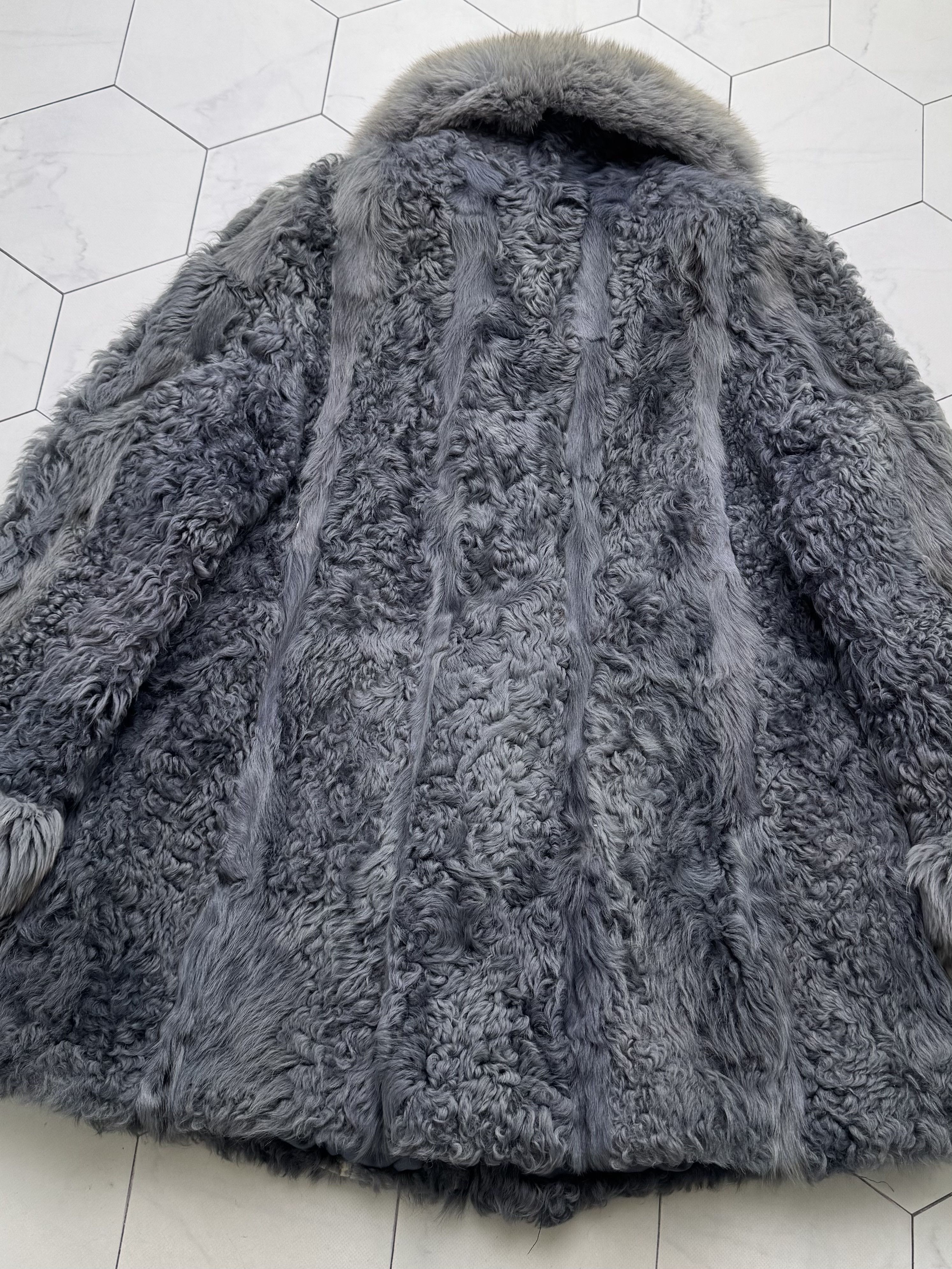 Vintage Vintage Blue Gray Real Fur Luxury Winter Statement Coat Size M / US 6-8 / IT 42-44 - 23 Thumbnail