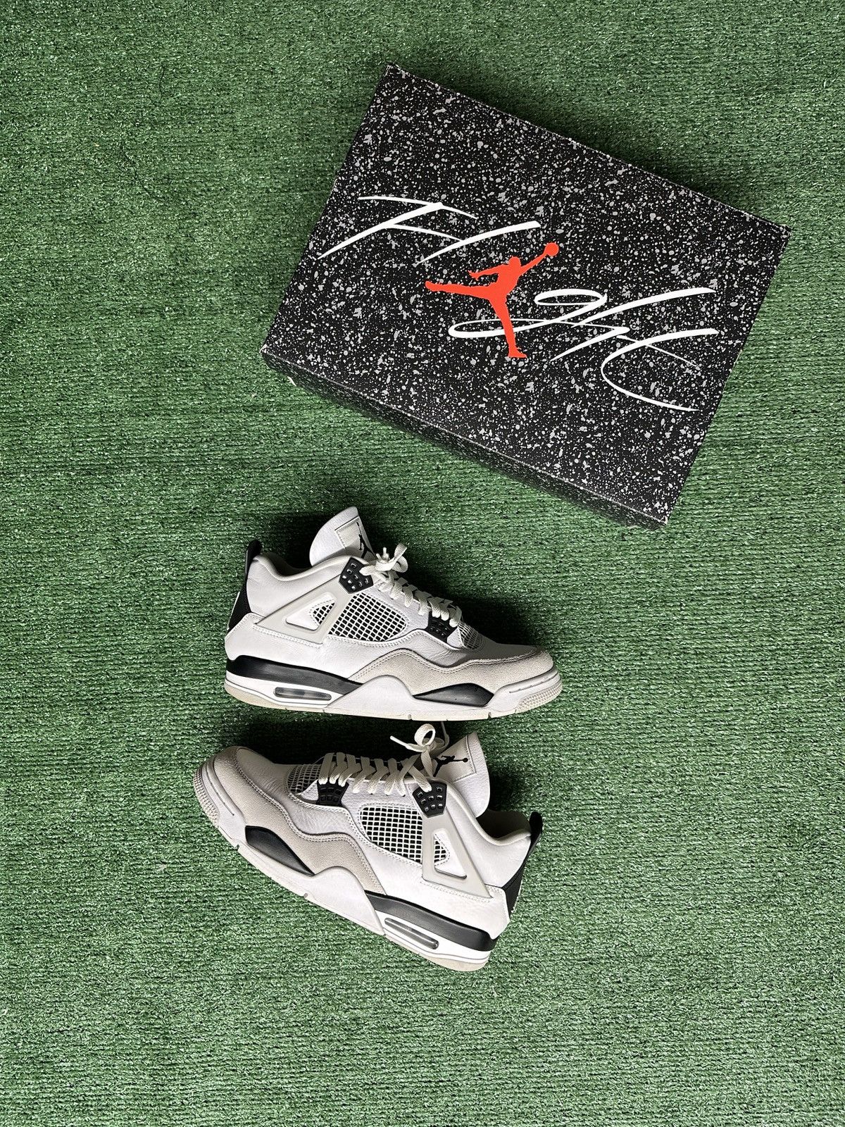 Jordan Brand 2021 Air Jordan 4 Retro Military Black Size US 12 / EU 45 - 2 Thumbnail