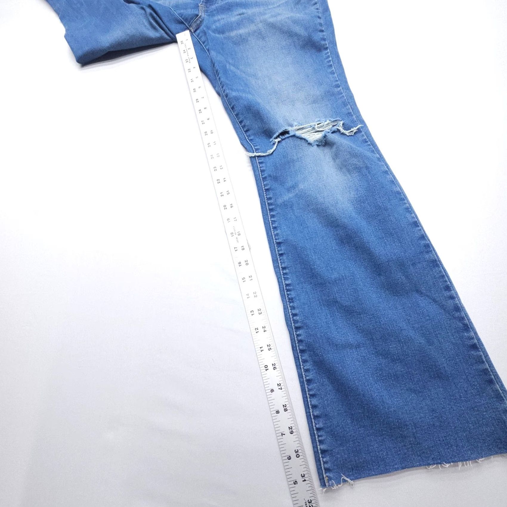 Lucky Brand Lucky Brand Sweet Mid Rise Boot Jeans Womens 10/30 R Distressed Western Cowgirl Jeans Size 32" / US 10 / IT 46 - 6 Thumbnail
