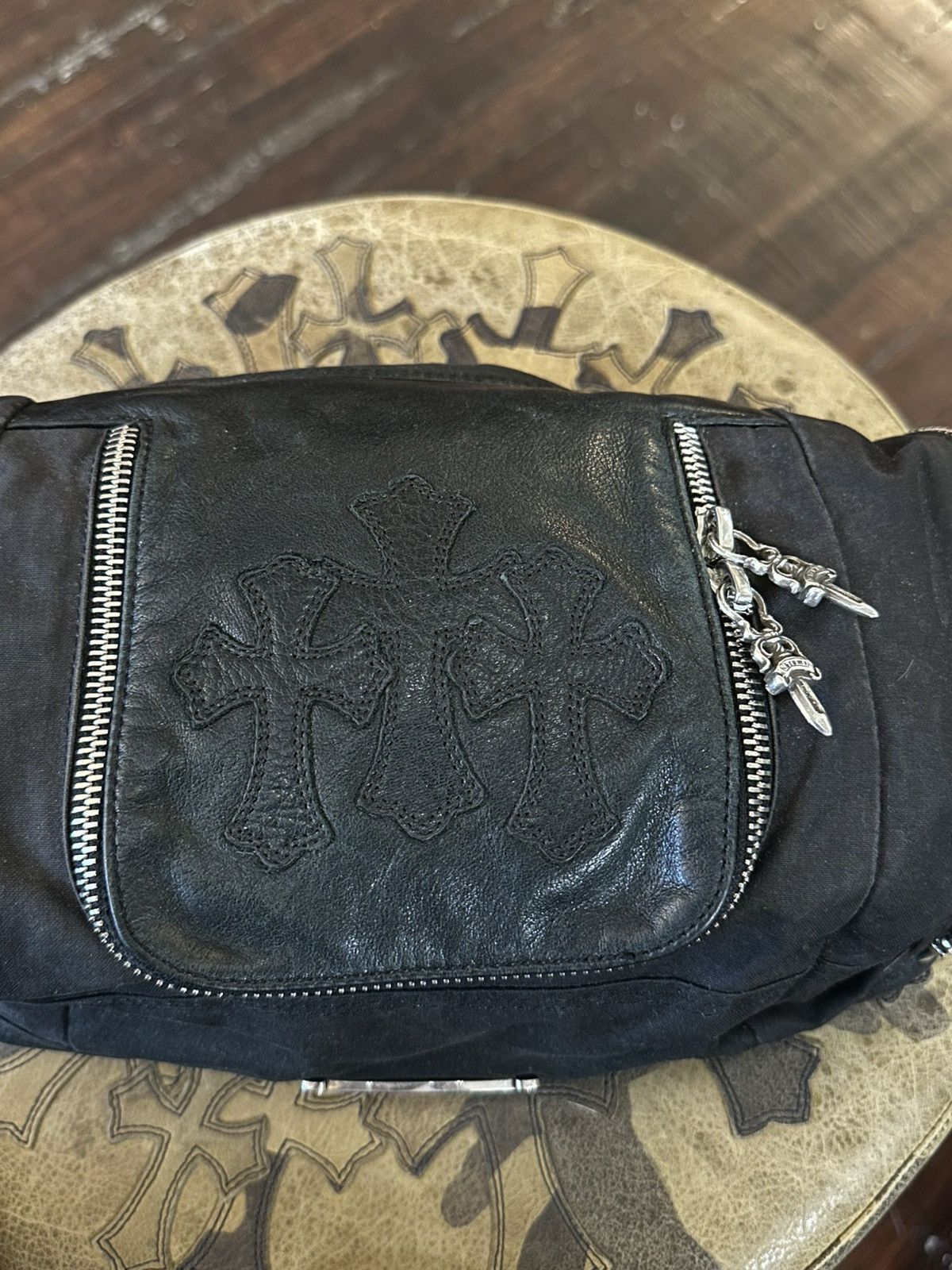Chrome Hearts CHROME HEARTS MINI CROSS PATCH TRAVEL BAG Size ONE SIZE - 3 Thumbnail