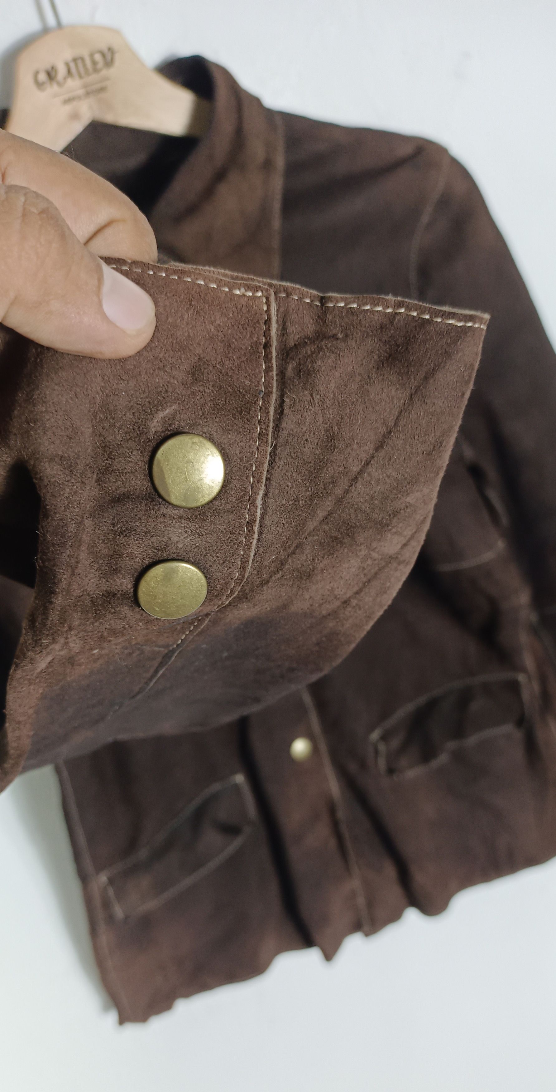 Japanese Brand × Tomorrowland × Vintage Vintage💥Tomorrowland Suede Material Jacket Size US S / EU 44-46 / 1 - 11 Thumbnail