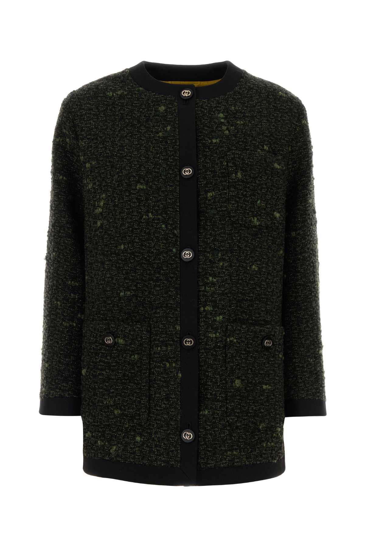 Gucci Multicolor Boucle Overcoat Size S / US 4 / IT 40 - 1 Thumbnail
