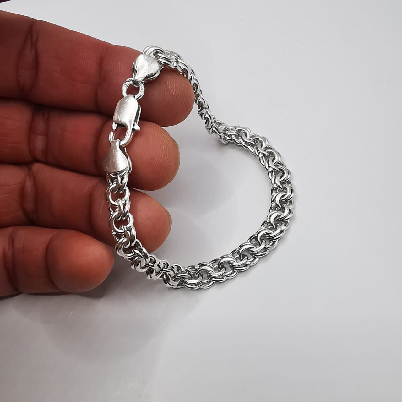 Sterling Silver Vintage Bracelet Jewelry,925 Sterling Silver 19,56g Size ONE SIZE - 8 Thumbnail