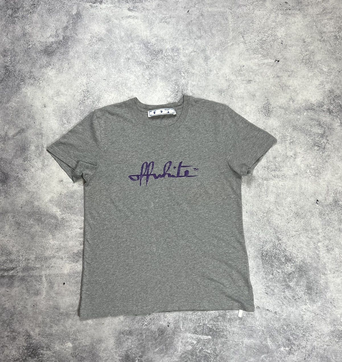 Off-White Off-white script grey women’s tee Size M / US 6-8 / IT 42-44 - 1 Thumbnail