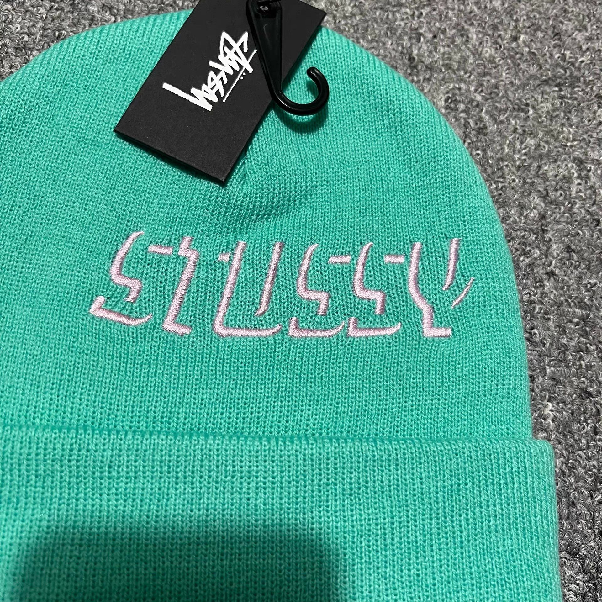 Stussy Stussy three-dimensional embroidered logo knit beanie Q7 Size ONE SIZE - 4 Thumbnail