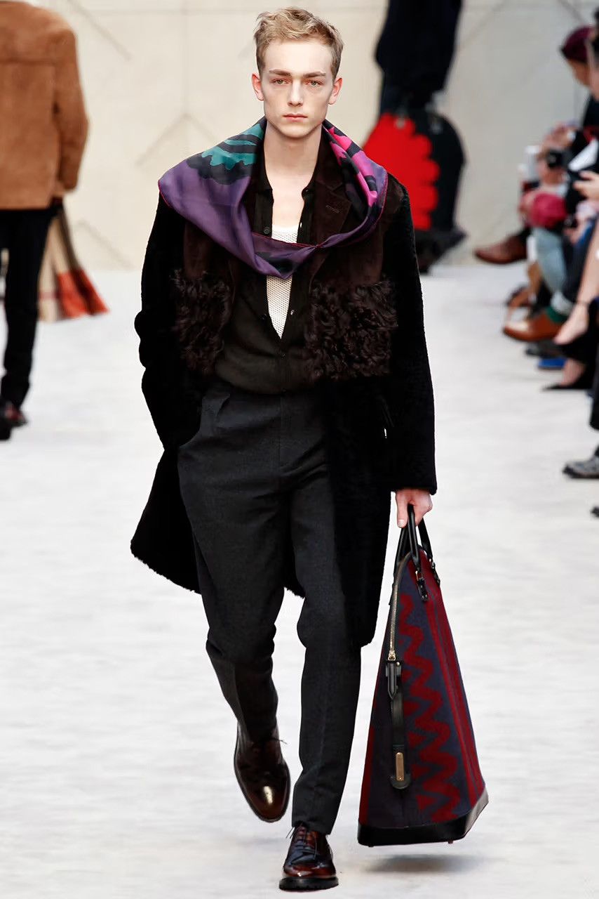 Burberry Prorsum BURBERRY PRORSUM Shearling Mixed-Media Coat Size US M / EU 48-50 / 2 - 1 Thumbnail