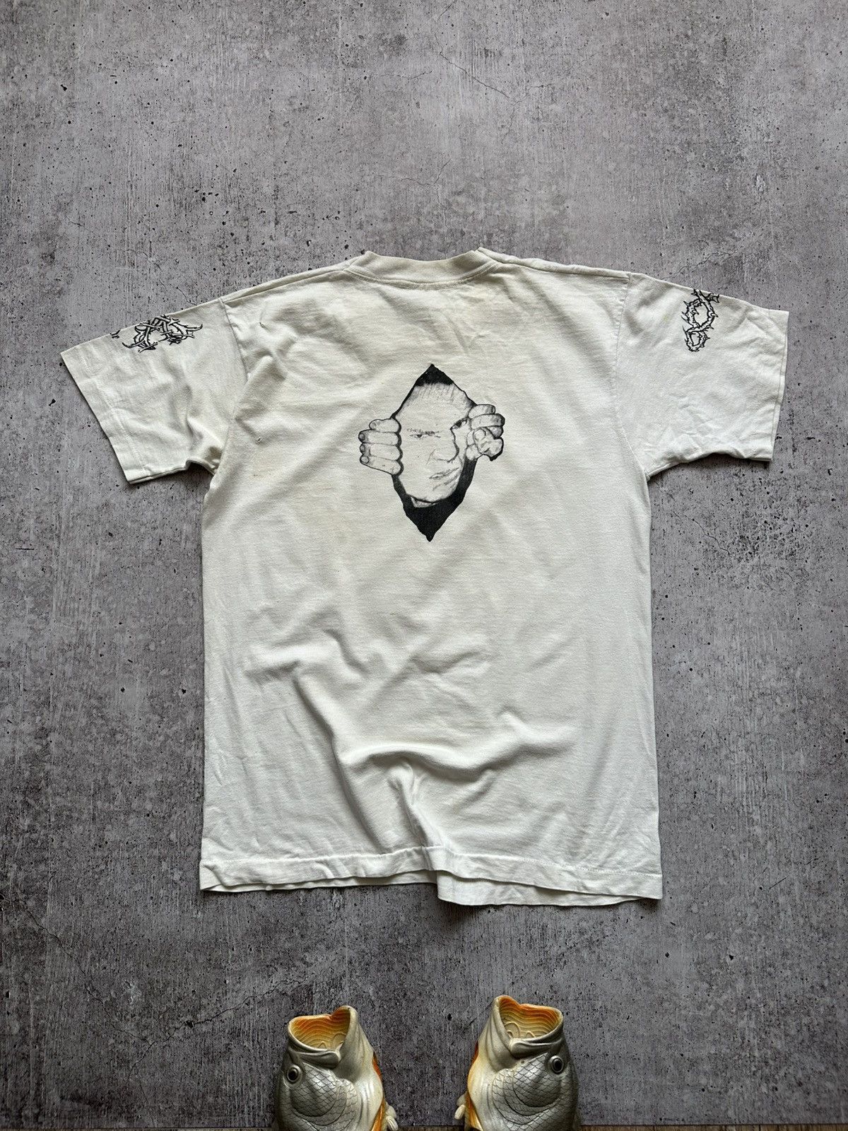 Vintage Very Rare Rick Thorne BMX Brigade Superstar Distressed Tee Size US M / EU 48-50 / 2 - 1 Thumbnail