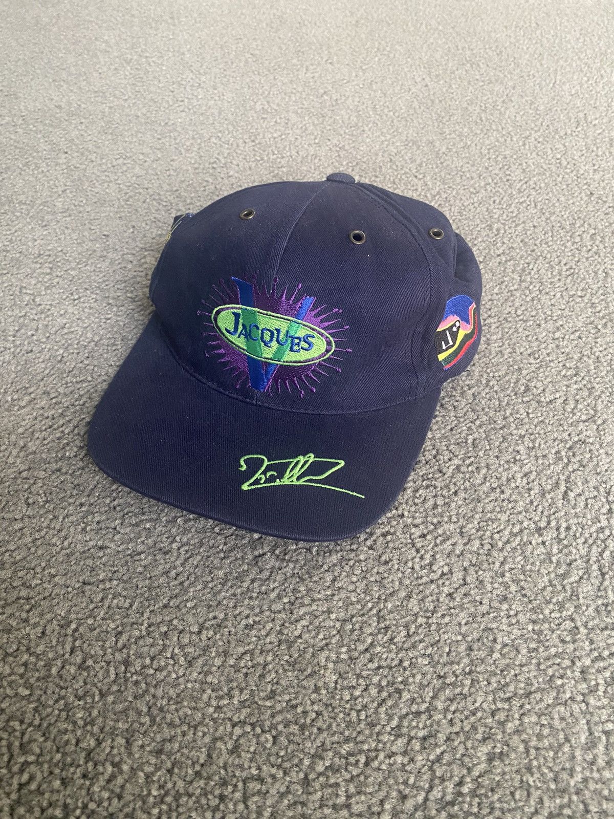 image of Formula Uno x Racing Vintage Formula 1 Jacques Villeneuve Hat in Blue, Men's
