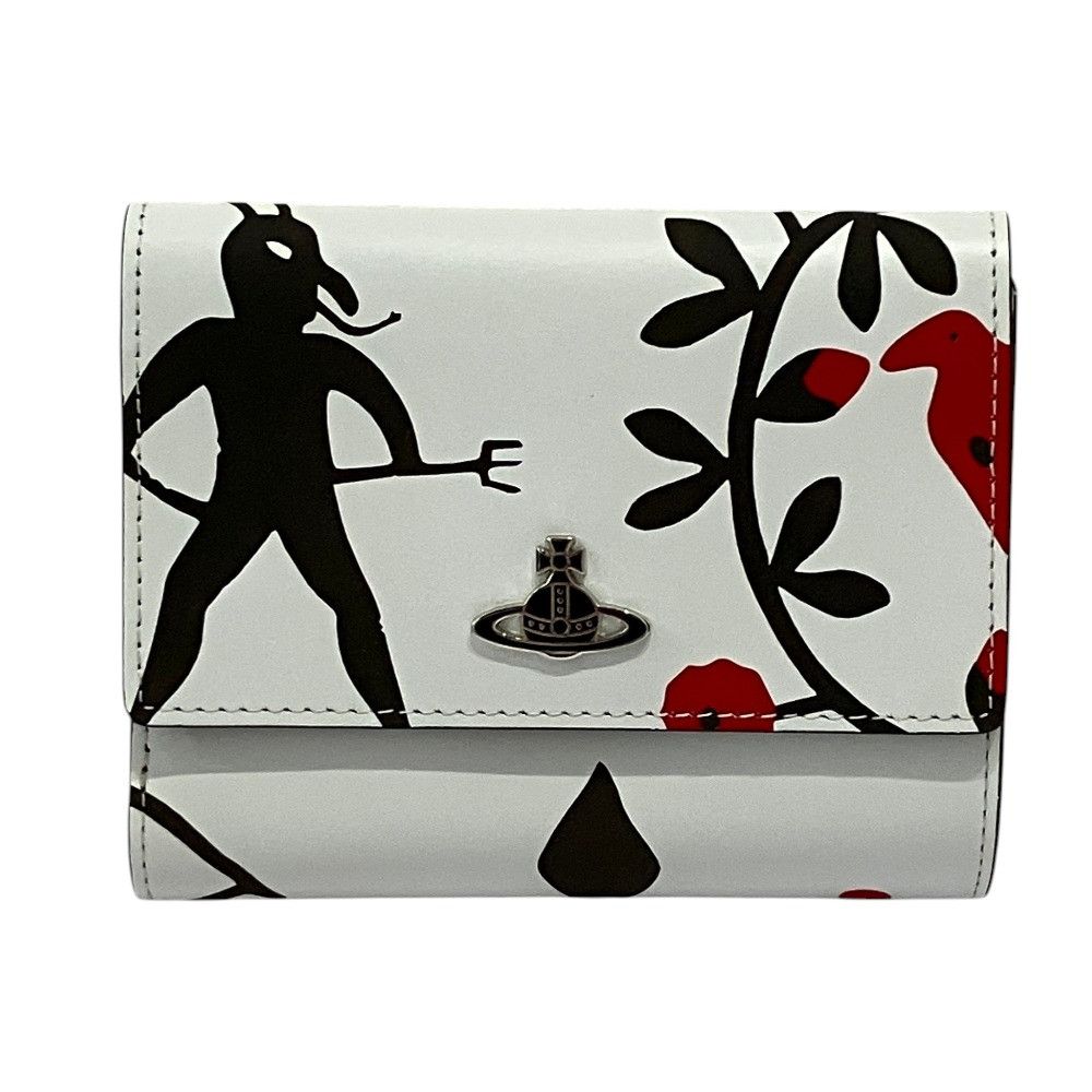 Vivienne Westwood Vivienne Westwood Vivienne Westwood CLOWN PRINT Leather Wallet Leather Coin Case DUTY FREE for USA Size ONE SIZE - 1 Thumbnail