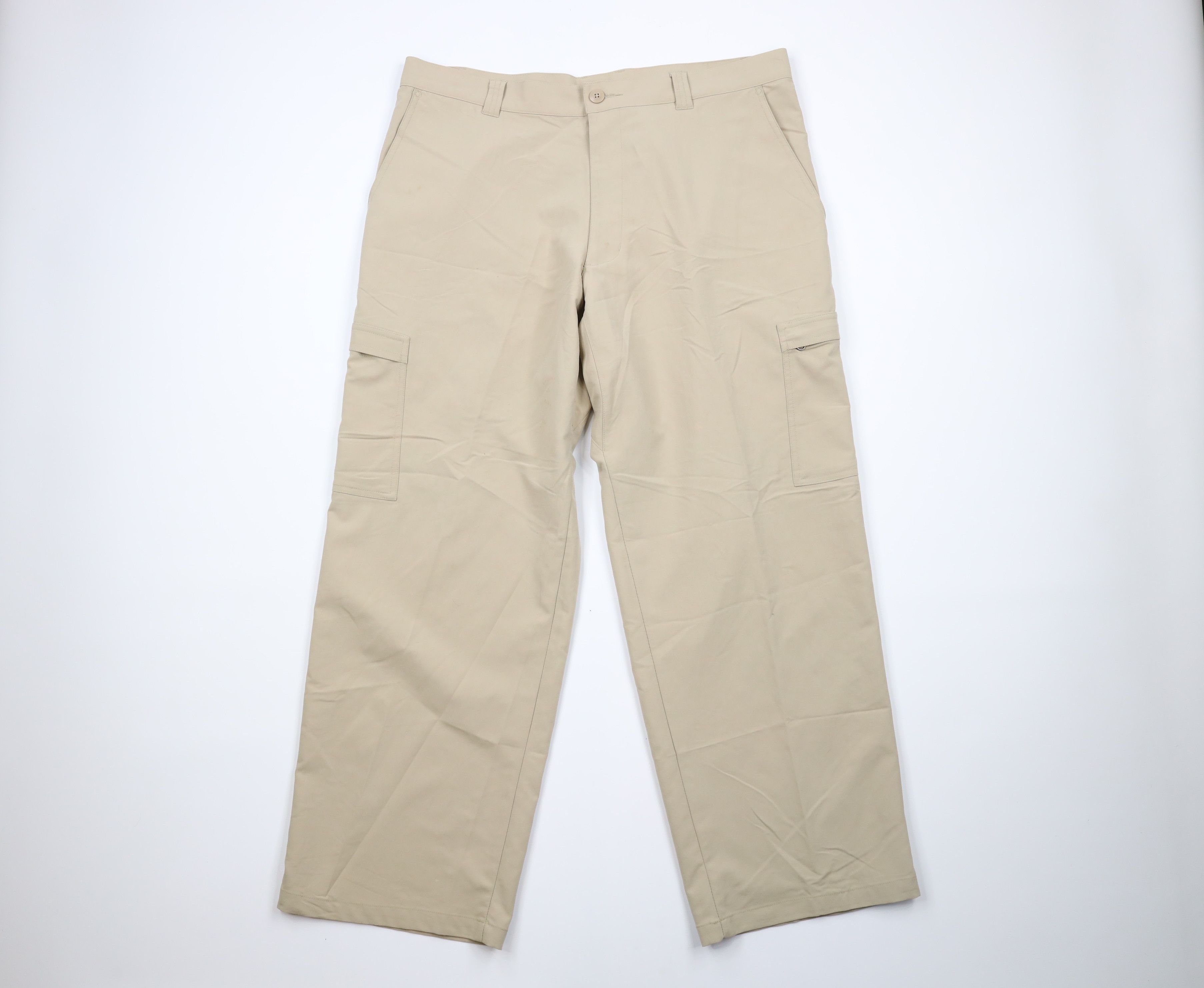 image of Patagonia Spell Out Wide Leg Cargo Pants Beige, Men's (Size 38)