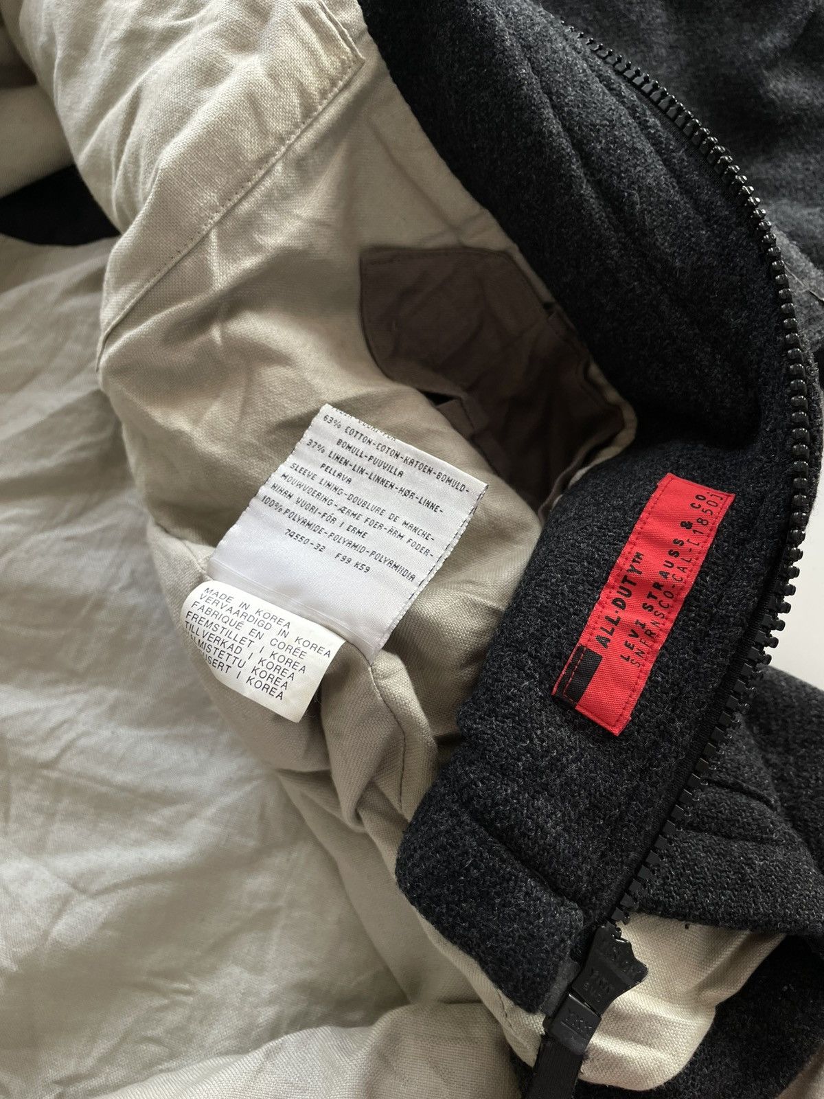 Levi's 1999 Levi’s ALL-DUTY: A Woolen 1/2 Coat Heavyweight Jacket Size US M / EU 48-50 / 2 - 7 Thumbnail
