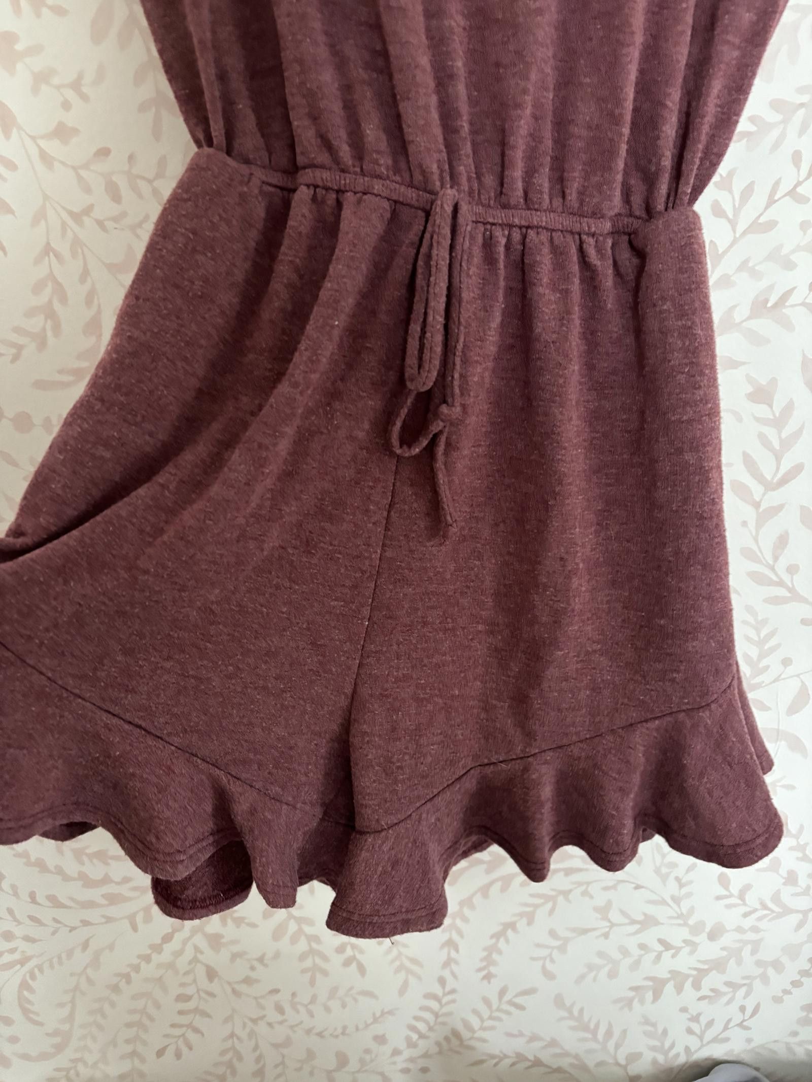 Designer EUC Stylish BluIvy Casual Ruffle Romper in Mauve Size 32" / US 10 / IT 46 - 3 Thumbnail