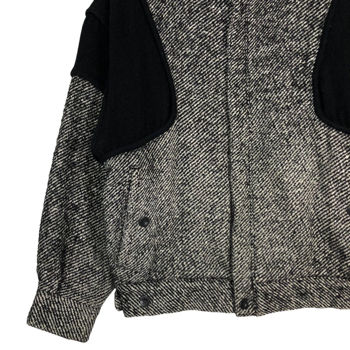Japanese Brand 🔥80’s Intermezzo Issey Miyake Herringbone Bomber Jacket Size US L / EU 52-54 / 3 - 4 Thumbnail