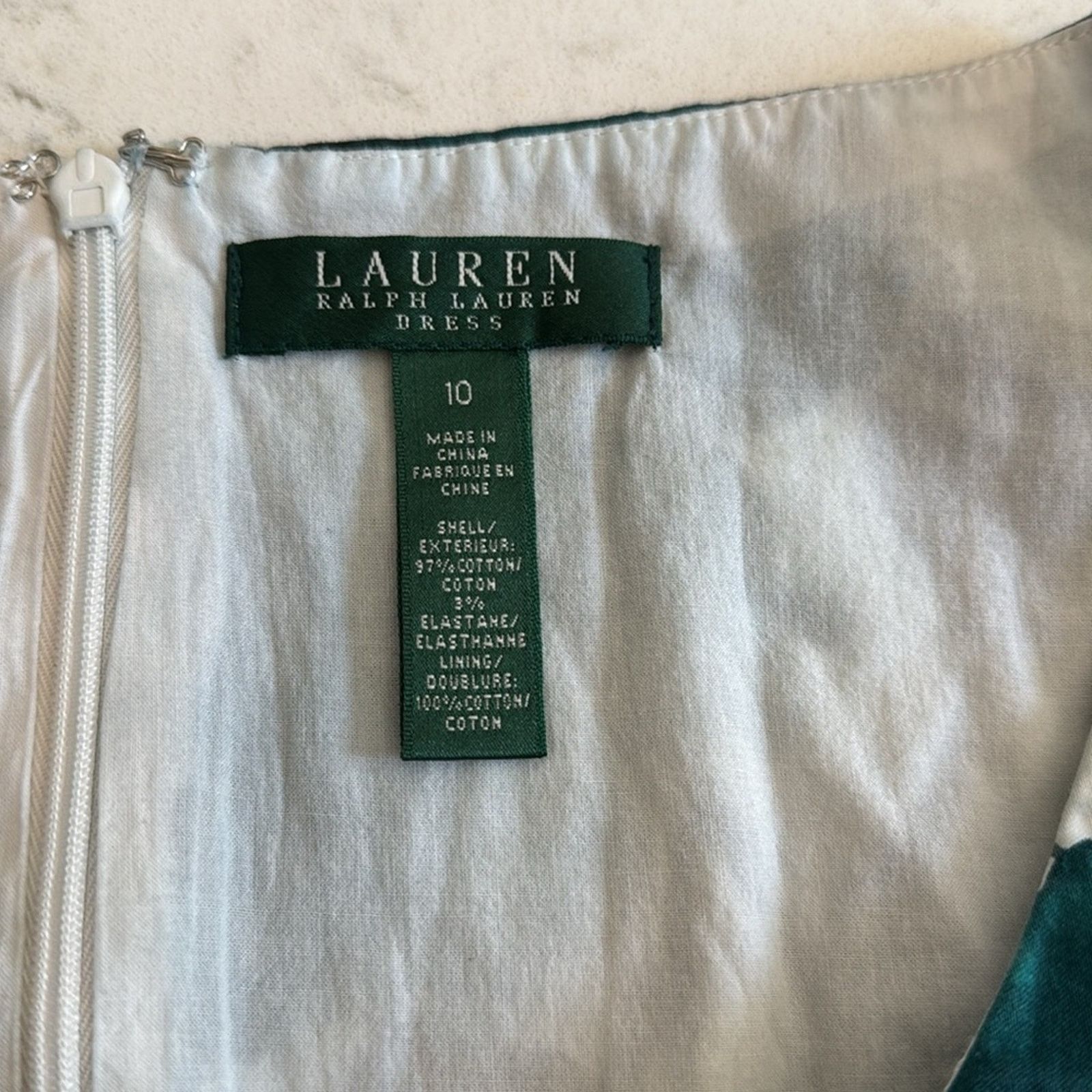Lauren Ralph Lauren RALPH LAUREN FLORAL DRAGONFLY TURQUOISE DRESS Size 10 Size L / US 10 / IT 46 - 4 Thumbnail
