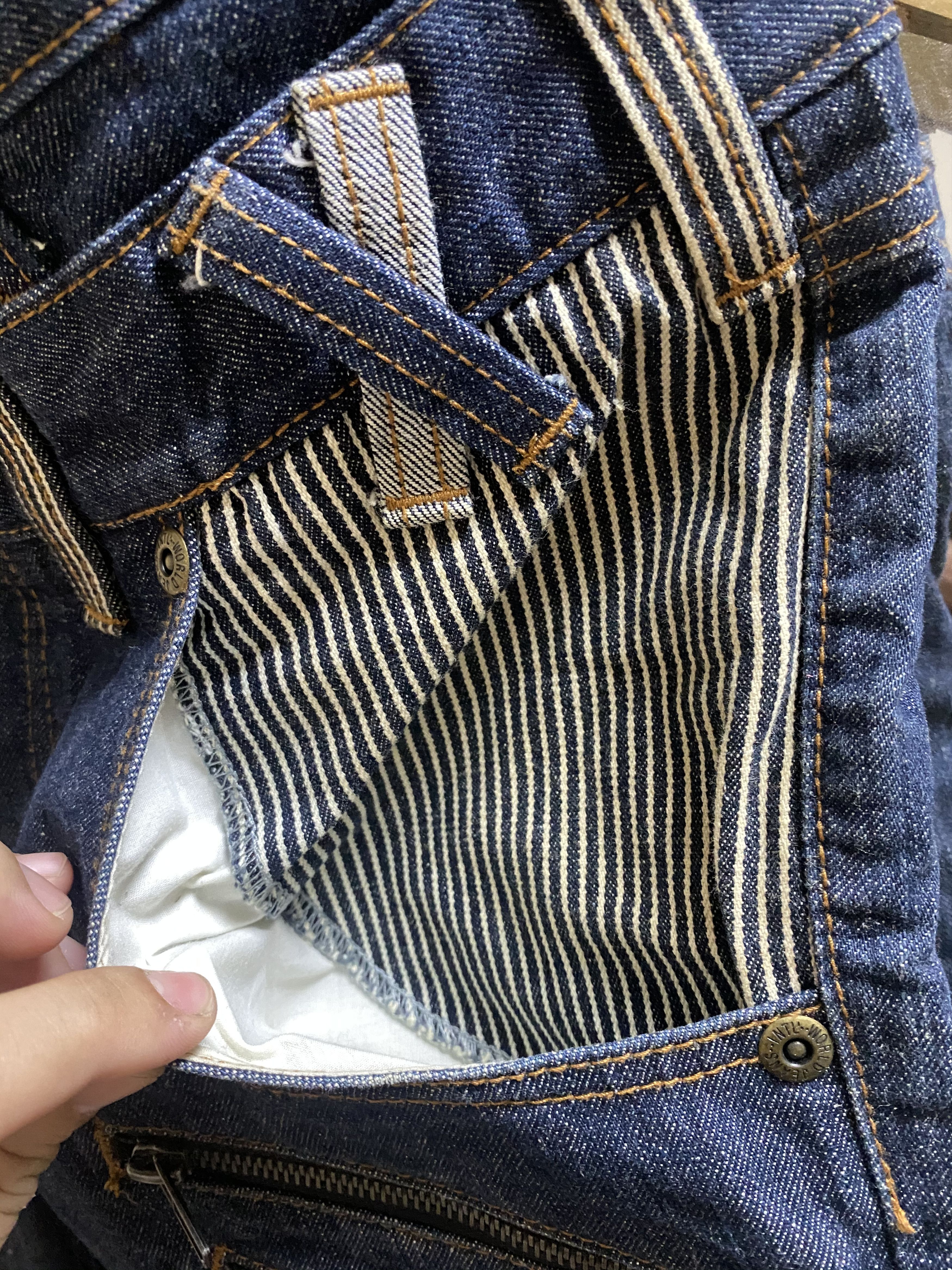 Japanese Brand Japanese Archival Double Waist Custom Jeans Size US 32 / EU 48 - 6 Thumbnail