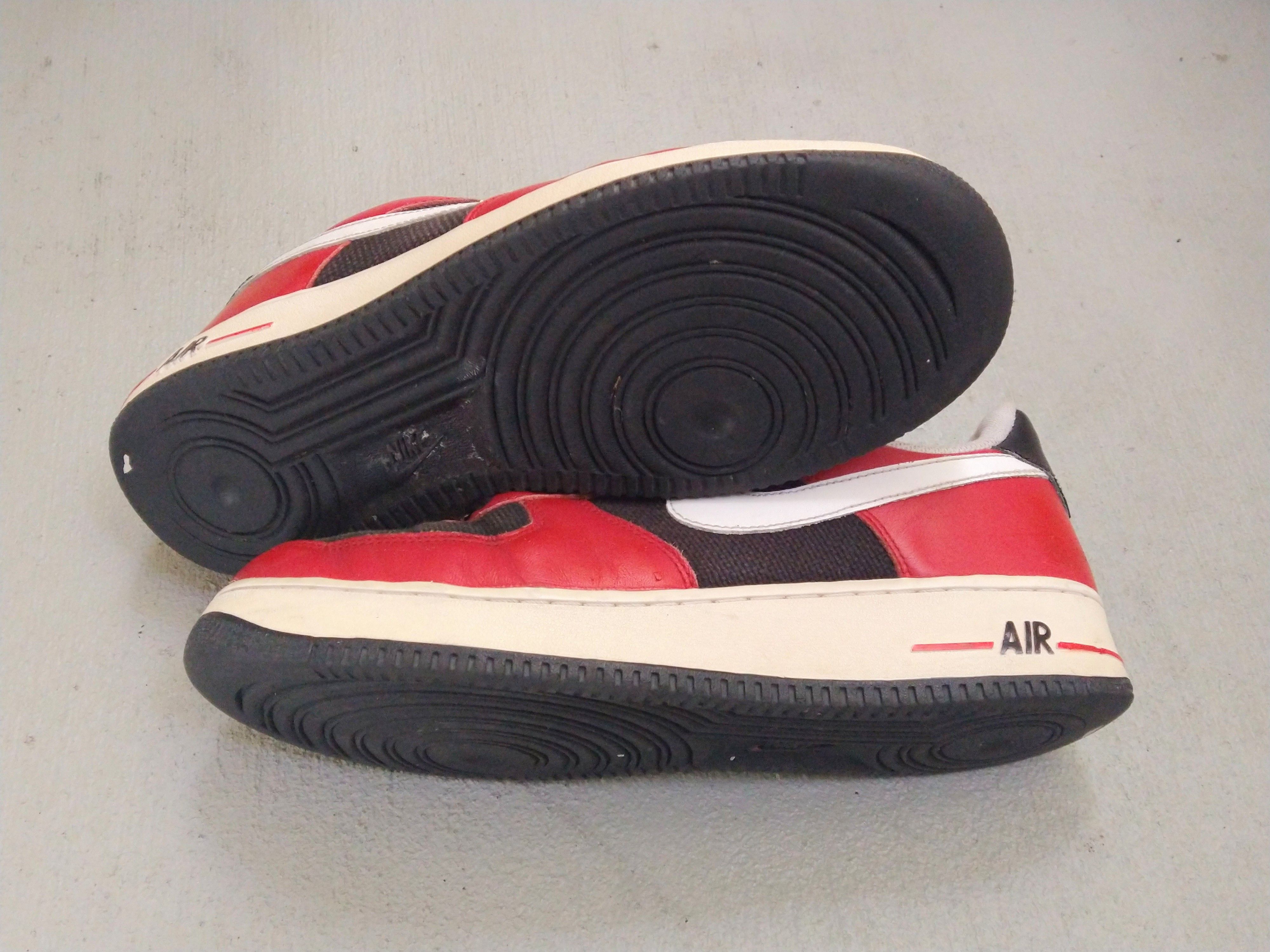 Nike Nike Air Force 1 Low Red Black Size 9.5 2009 315122-600 Size US 9.5 / EU 42-43 - 19 Thumbnail