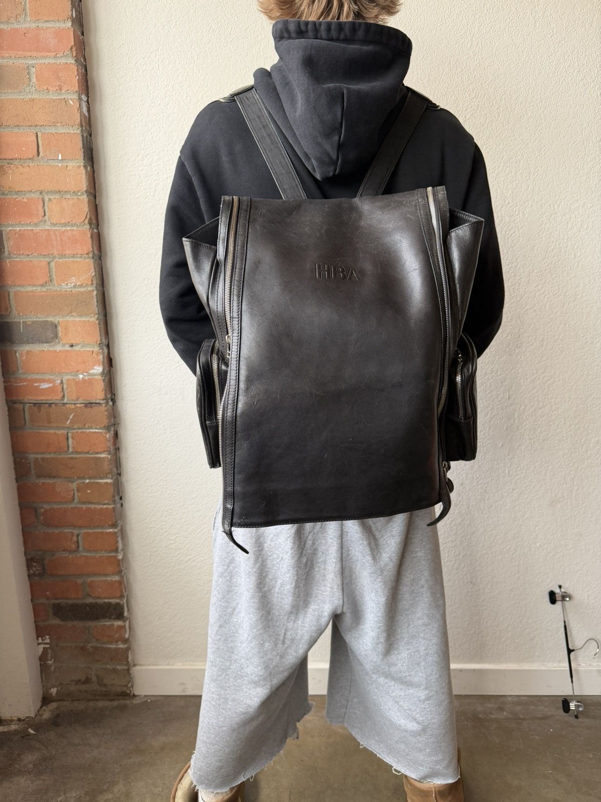 Hood By Air Hood By Air Leather Parachute Bag Size ONE SIZE - 2 Thumbnail
