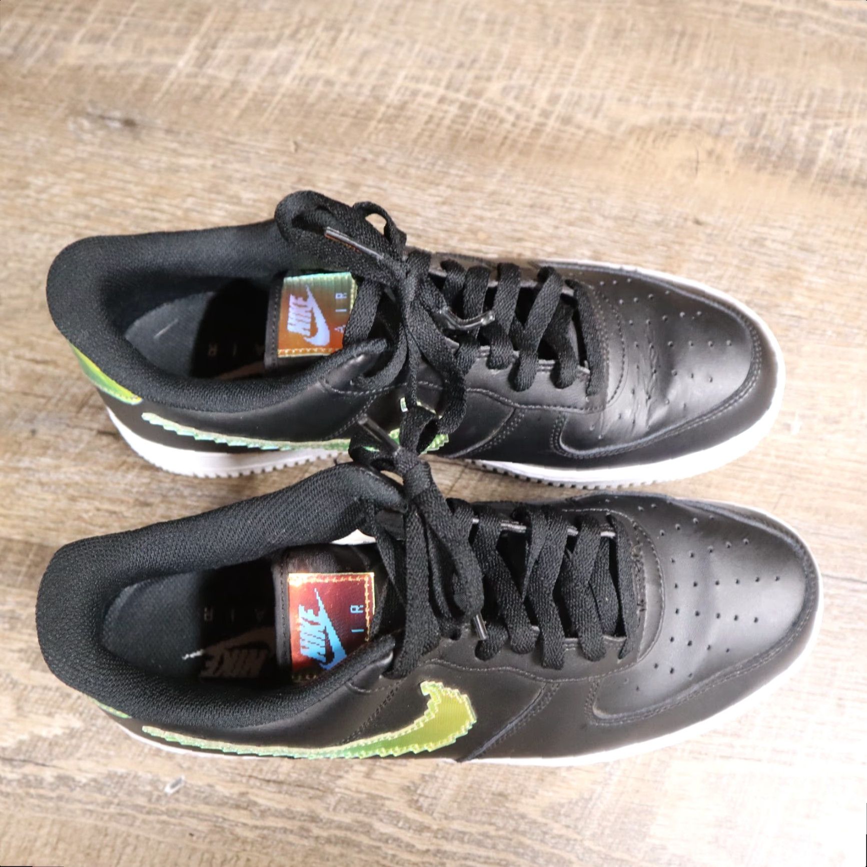 Nike Nike Air Force 1 ’07 Low Black Iridescent Pixel CV1699-002 Men’s Size 10.5 Shoes Size US 11 / EU 44 - 6 Thumbnail