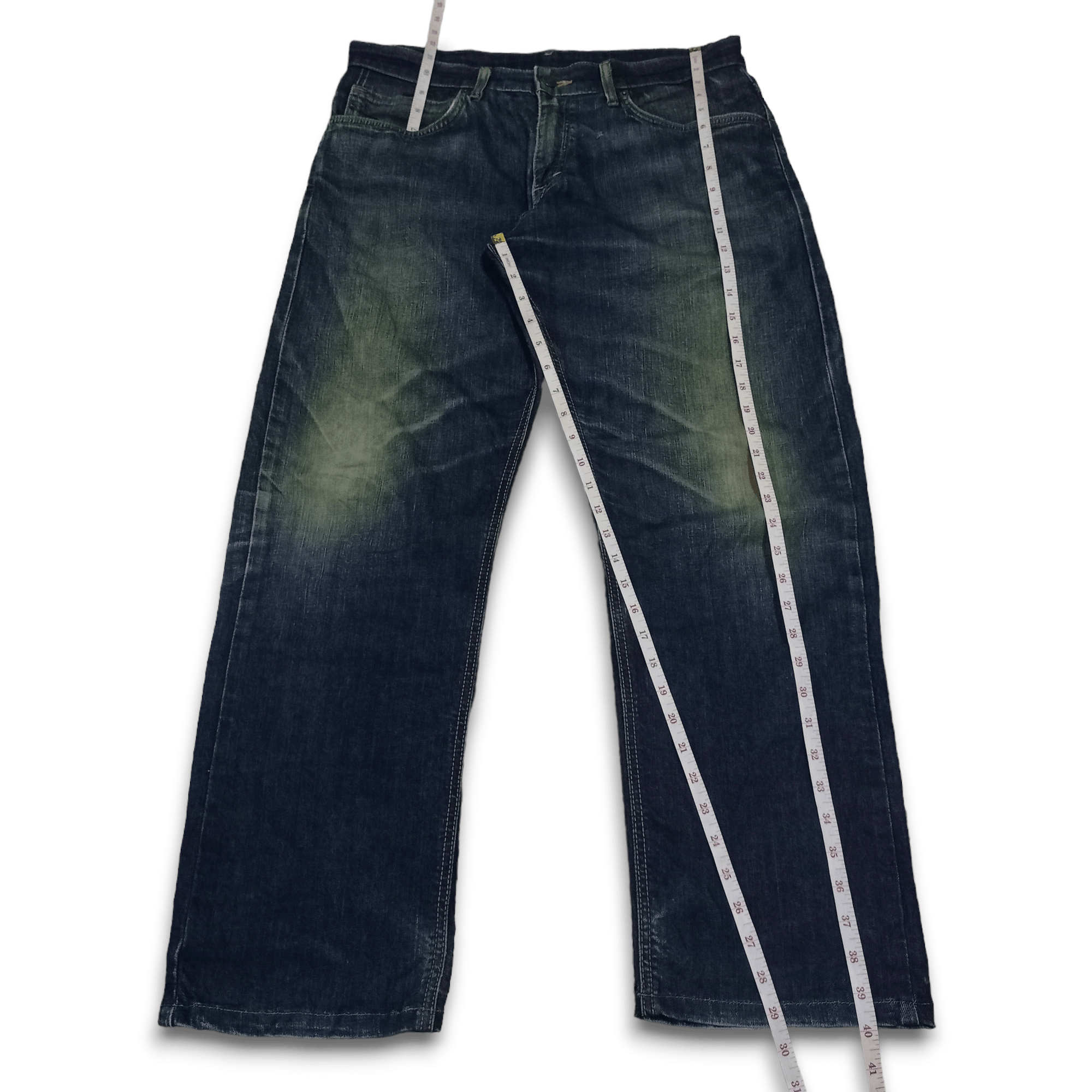 Edwin × Japanese Brand Exclusive Vintage Edwin XV Mud Wash Distressed Baggy Jeans Size US 35 - 11 Thumbnail