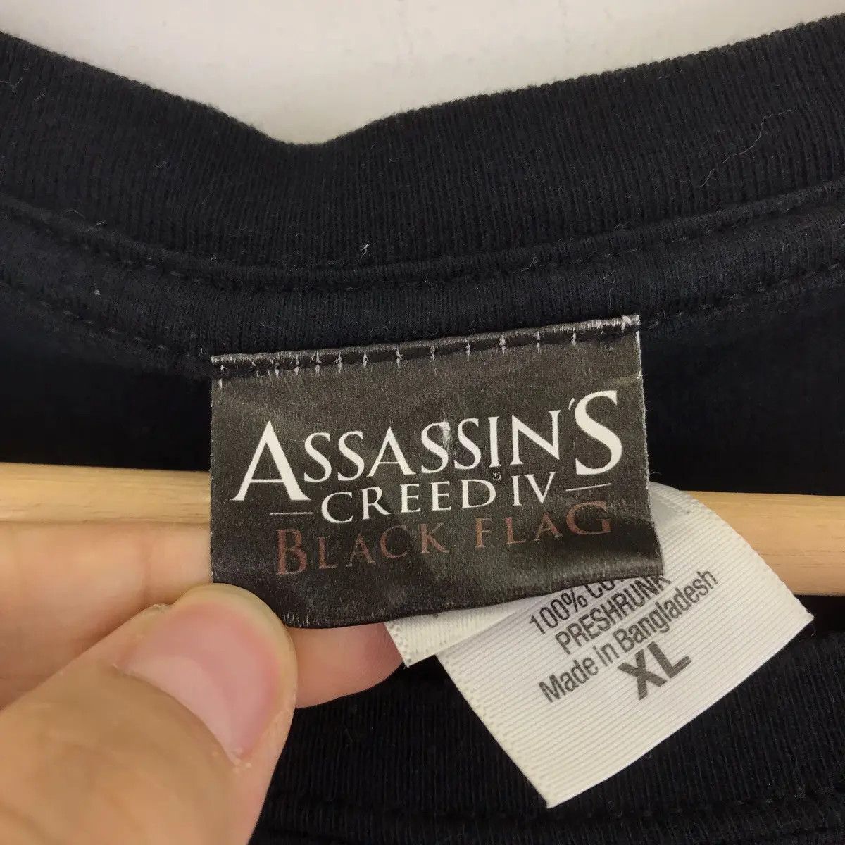 Vintage ASSASSIN'S CREED Iv Games Movie Black Flag Skull Print Black Size US XL / EU 56 / 4 - 5 Thumbnail