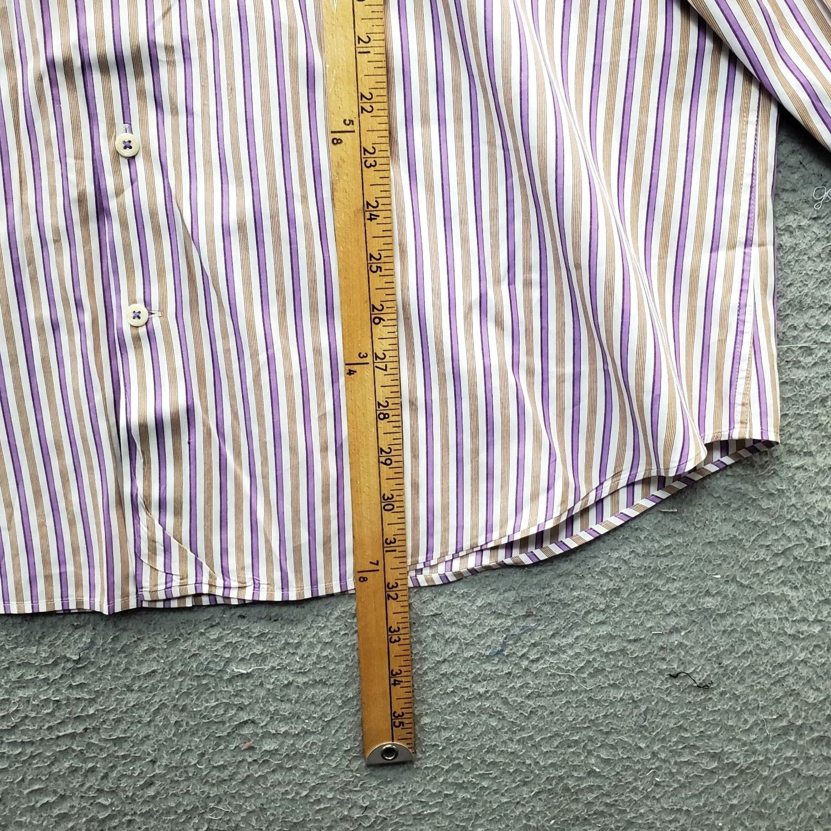 Peter Millar Peter Millar Ocvirk Shirt Mens XL Multi Striped Golf Performance Button-Up Size US XL / EU 56 / 4 - 4 Thumbnail