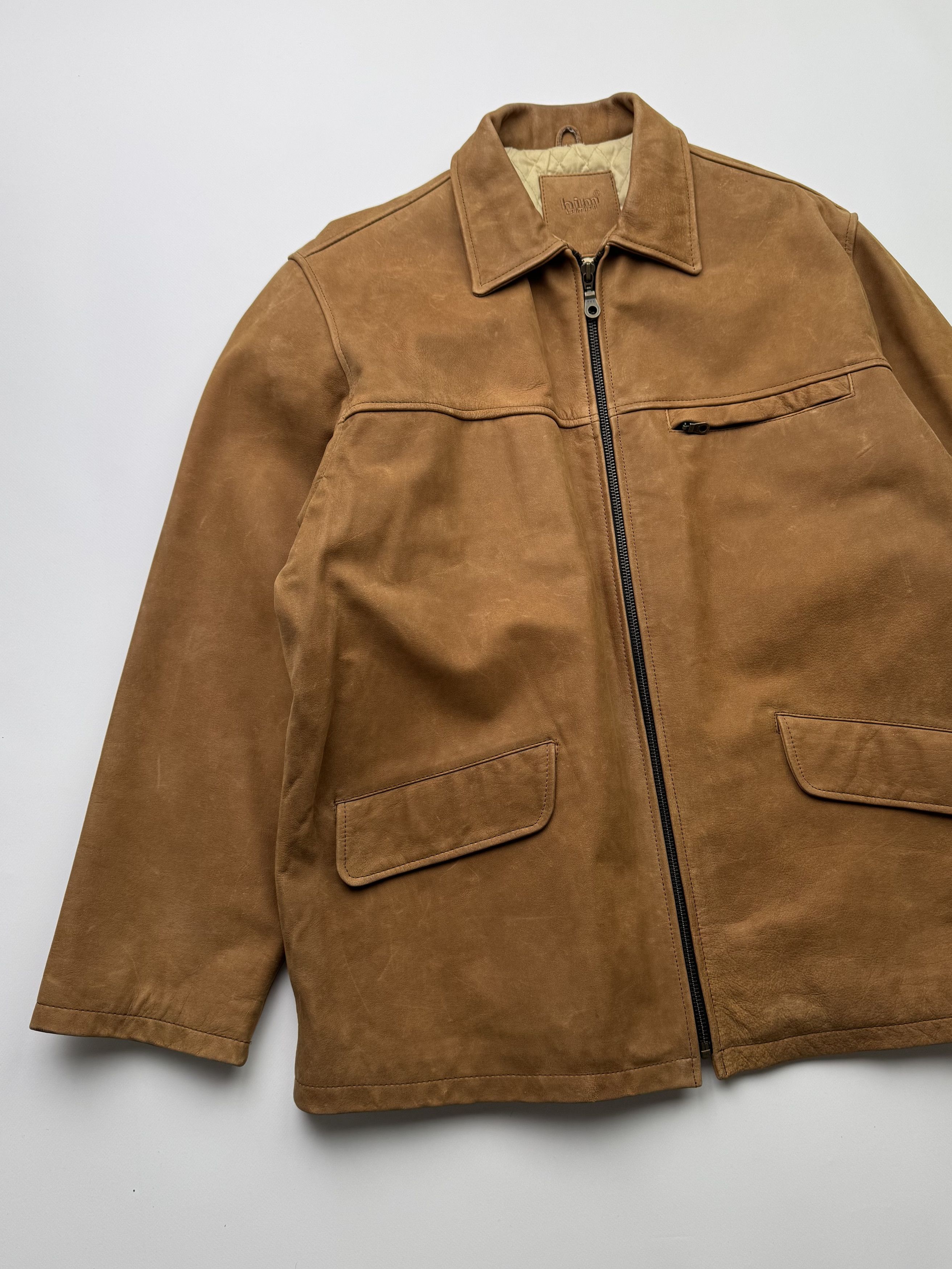Japanese Brand Vintage Leather Bomber Jacket B135(V174)E2 Size US XXL / EU 58 / 5 - 2 Thumbnail