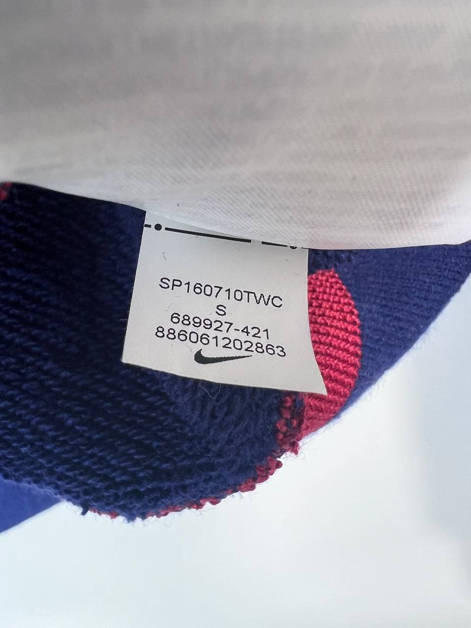 Nike FC Barcelona Full Zip Nike Soccer Hoodie 689927-421 Size S Size US S / EU 44-46 / 1 - 5 Thumbnail