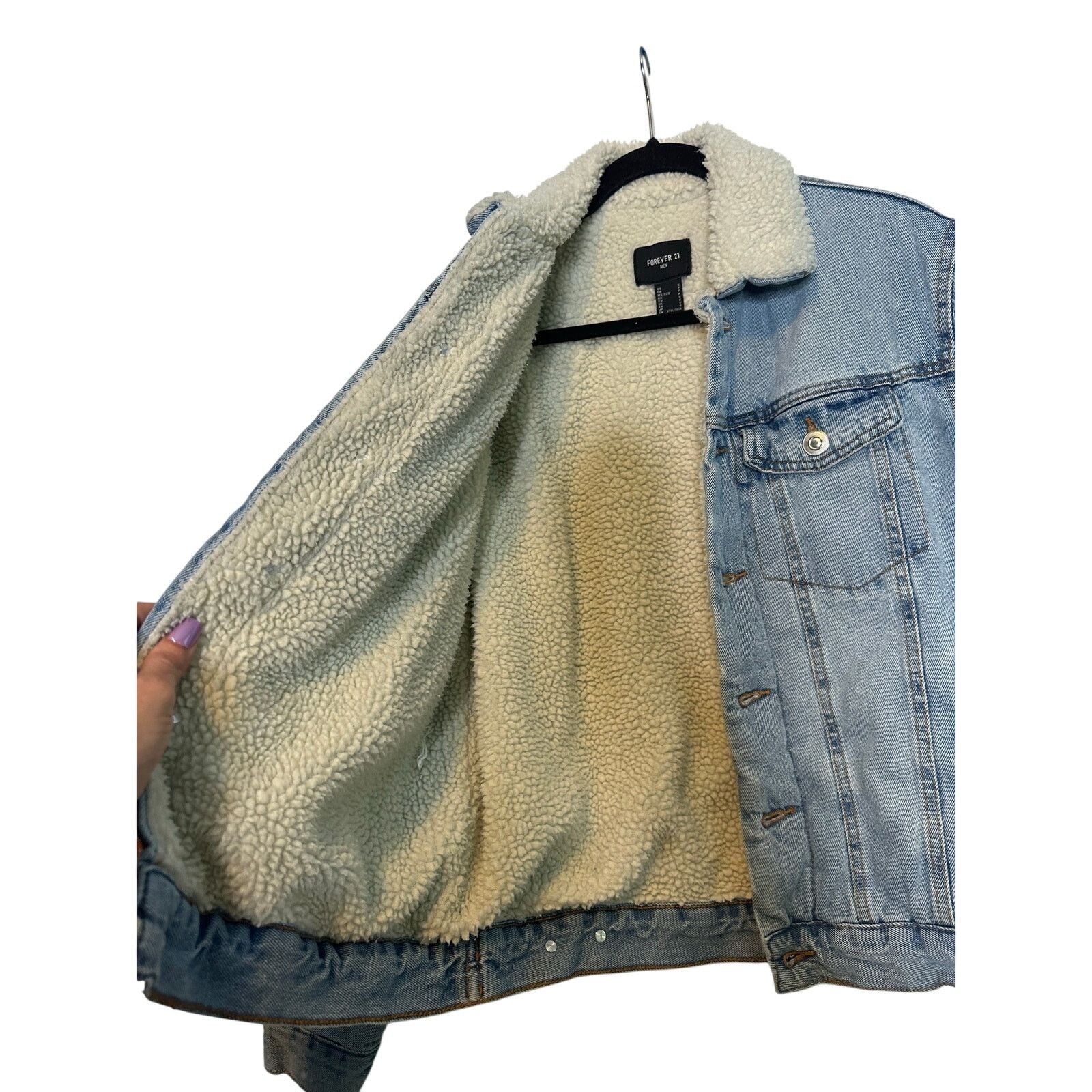 Forever 21 Forever 21 men Jean Sherpa buttoned jean jacket size S Size US S / EU 44-46 / 1 - 5 Thumbnail