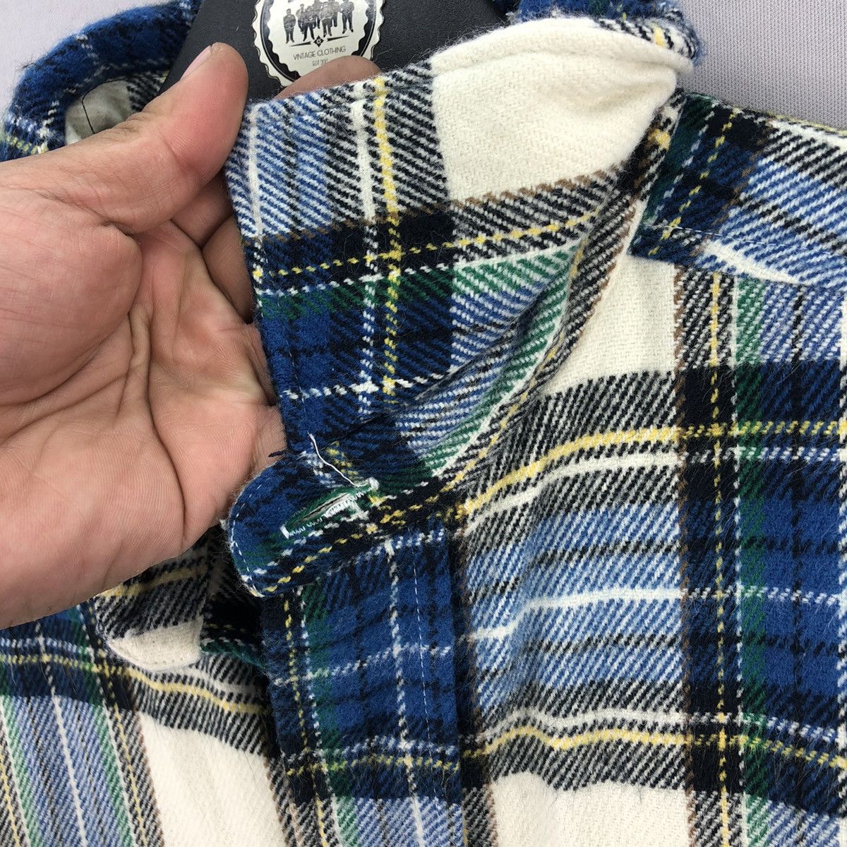 Japanese Brand Vintage 90's Flannel Jacket Tartan Check by GQFORD Size US XL / EU 56 / 4 - 8 Thumbnail
