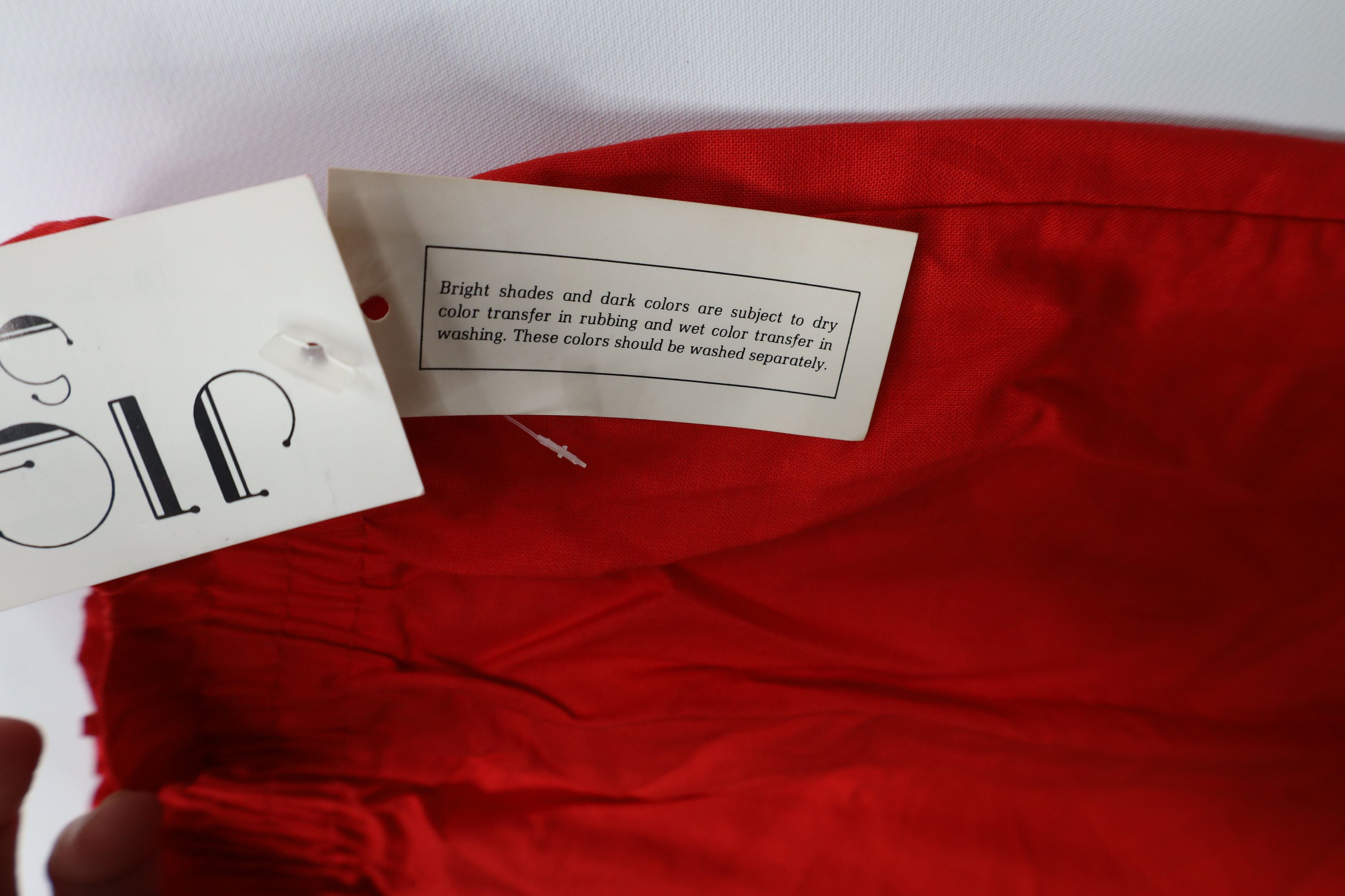 Vintage Deadstock Vintage 90s Streetwear Blank Shorts Red Cotton USA Size 36" / US 14 / IT 50 - 6 Thumbnail