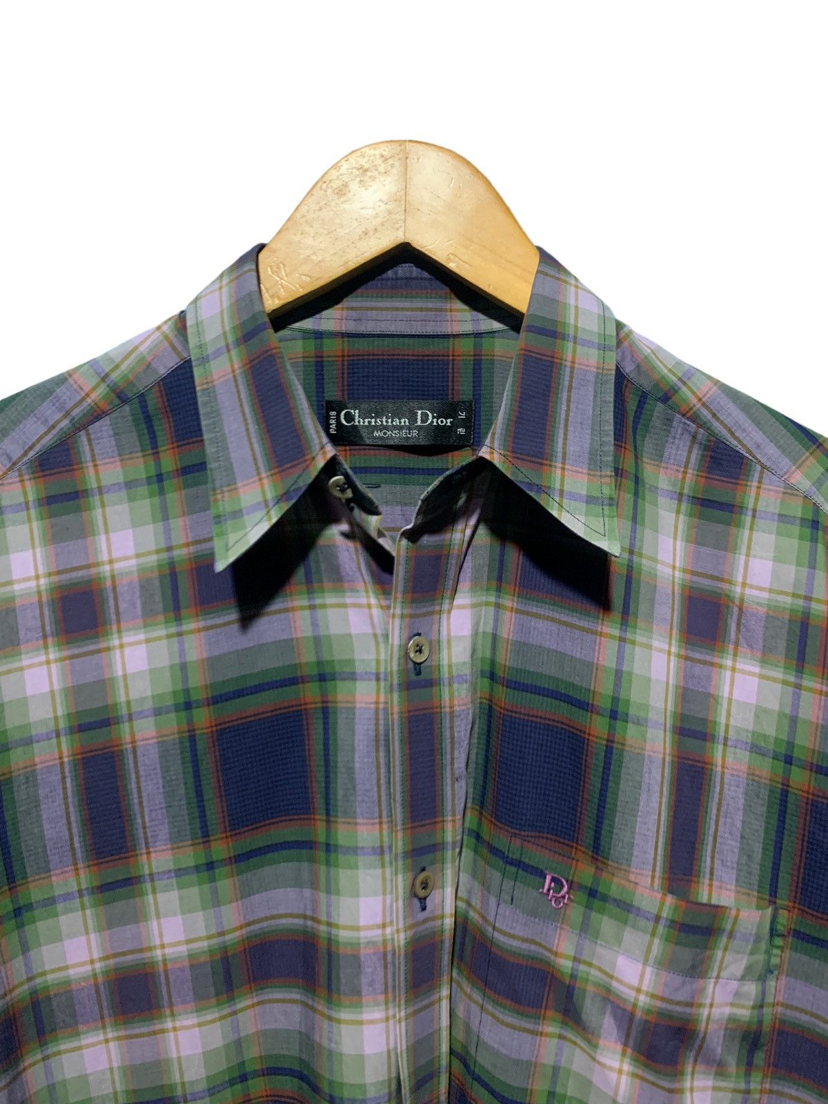 Dior Vintage christian dior monsieur tartan plaid shirt dior Size US L / EU 52-54 / 3 - 9 Thumbnail