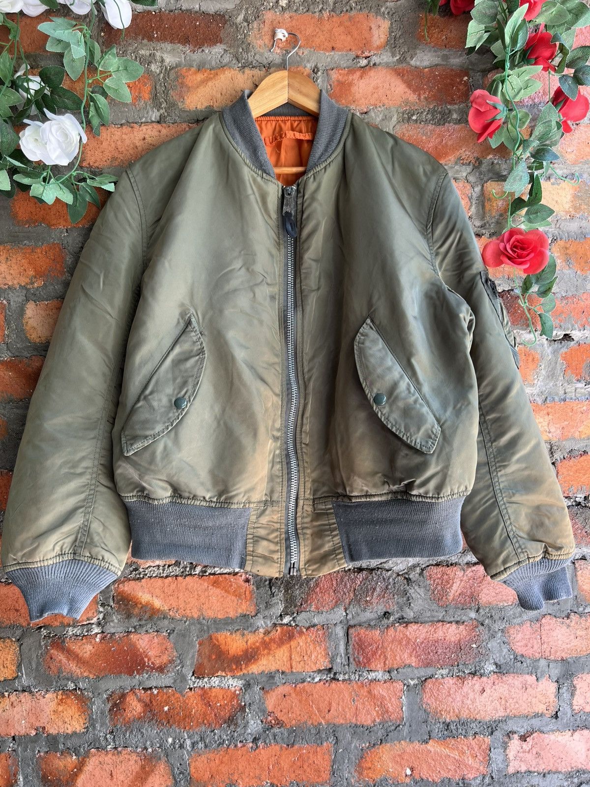 80's MA-1 US.ARMY Alpha社 VINTAGE Vintage Alpha Industries Usa Air Force Ma-1 Flight Jacket